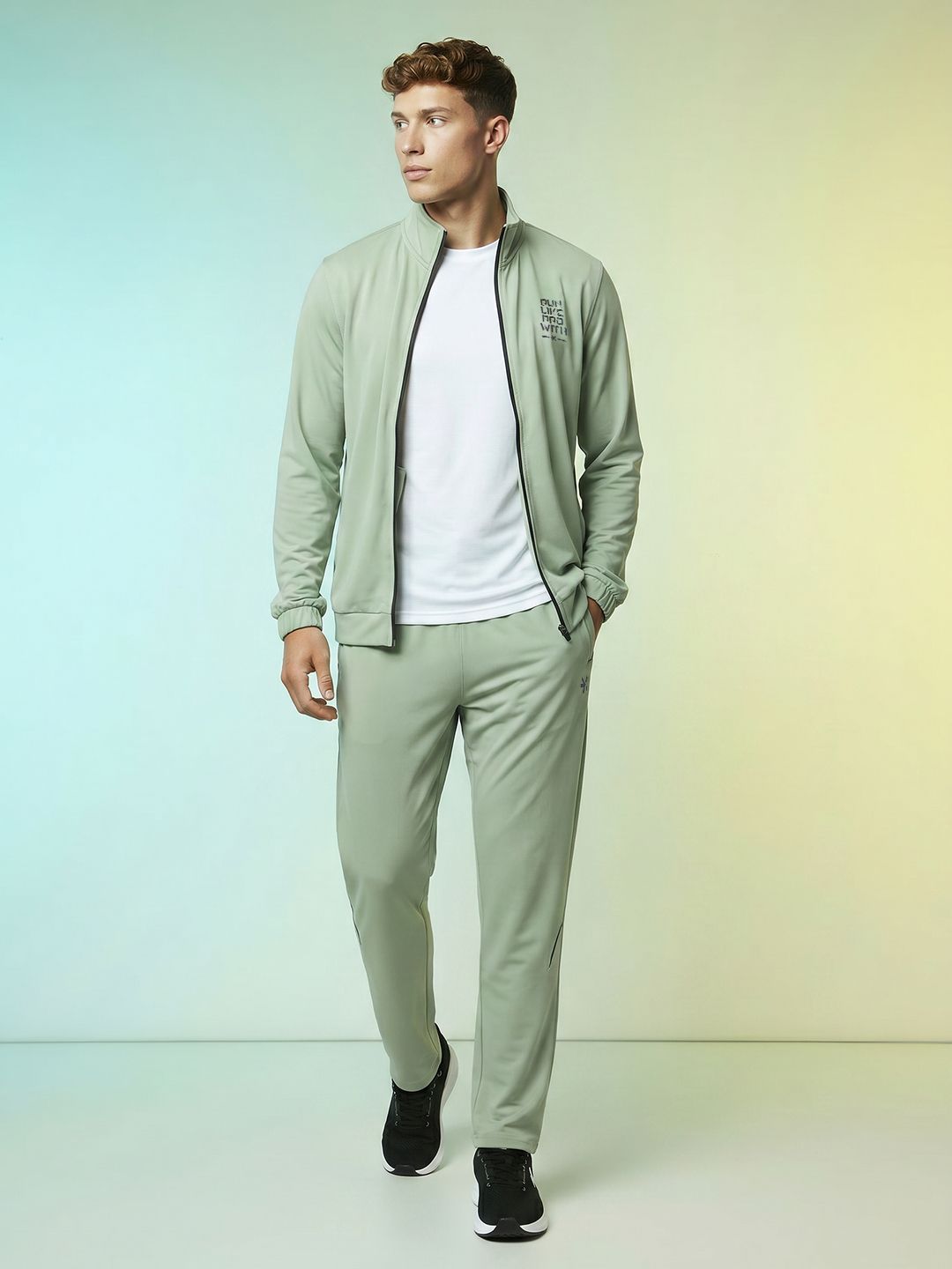 HRX by Hrithik Roshan Typography Hooded Running Tracksuits-picture-48
