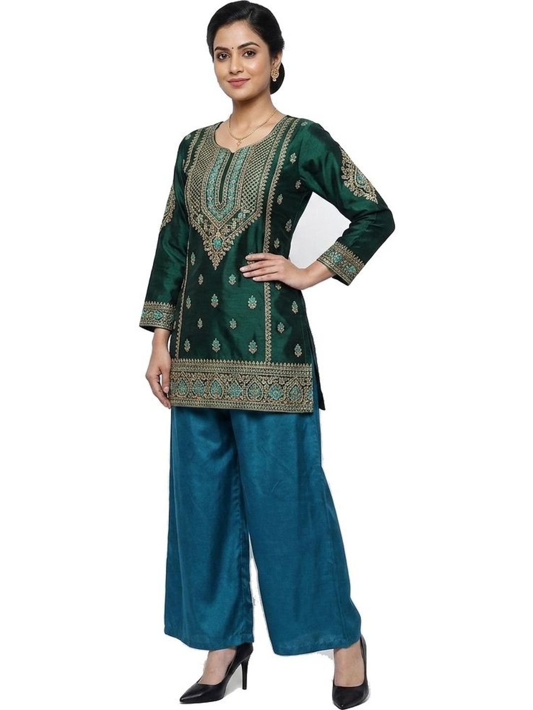 SRISARAS Women Ethnic Palazzos-image-46
