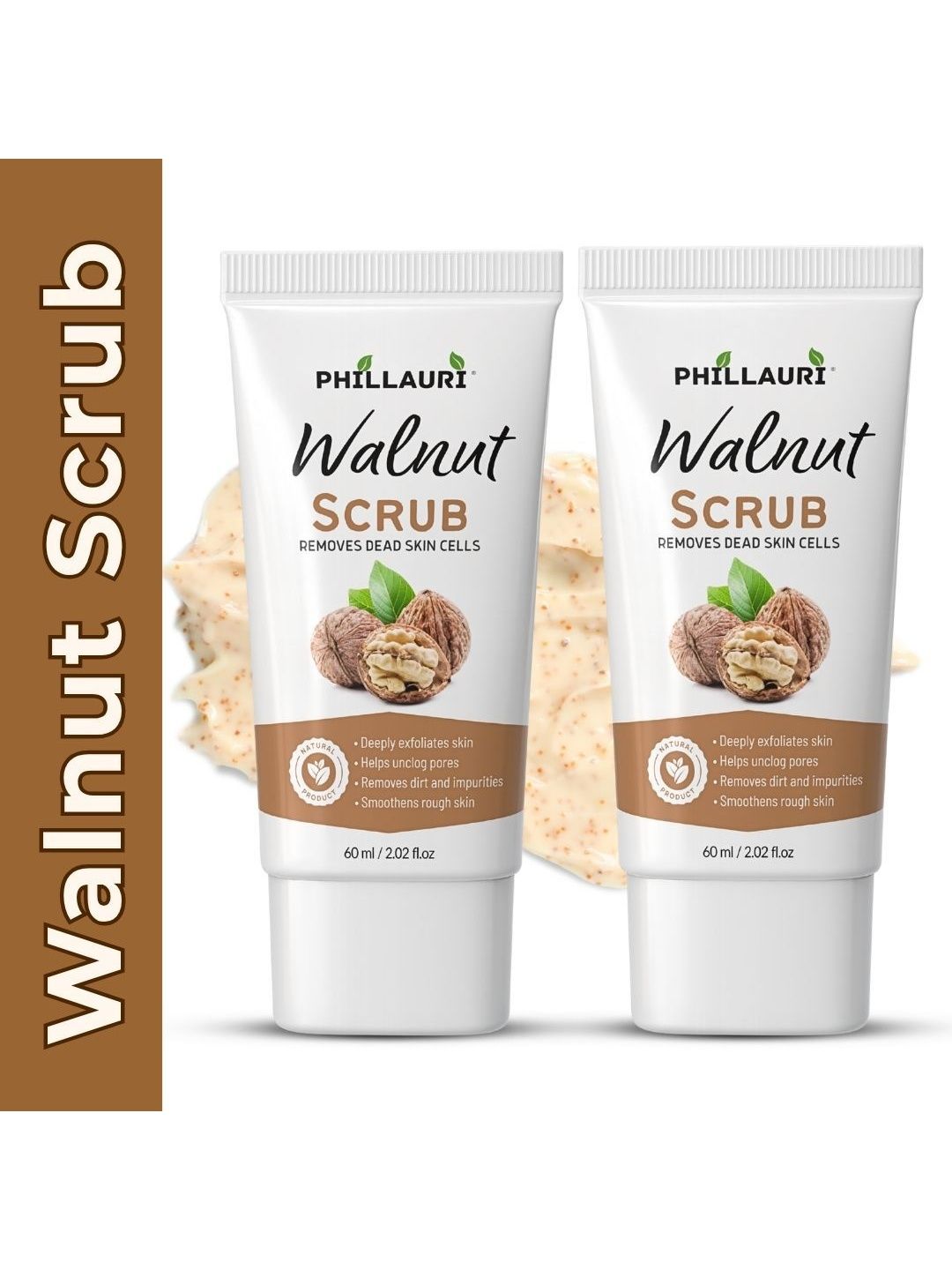 Phillauri Set Of 2 Walnut Face Scrub - 60 ml Each-image-25
