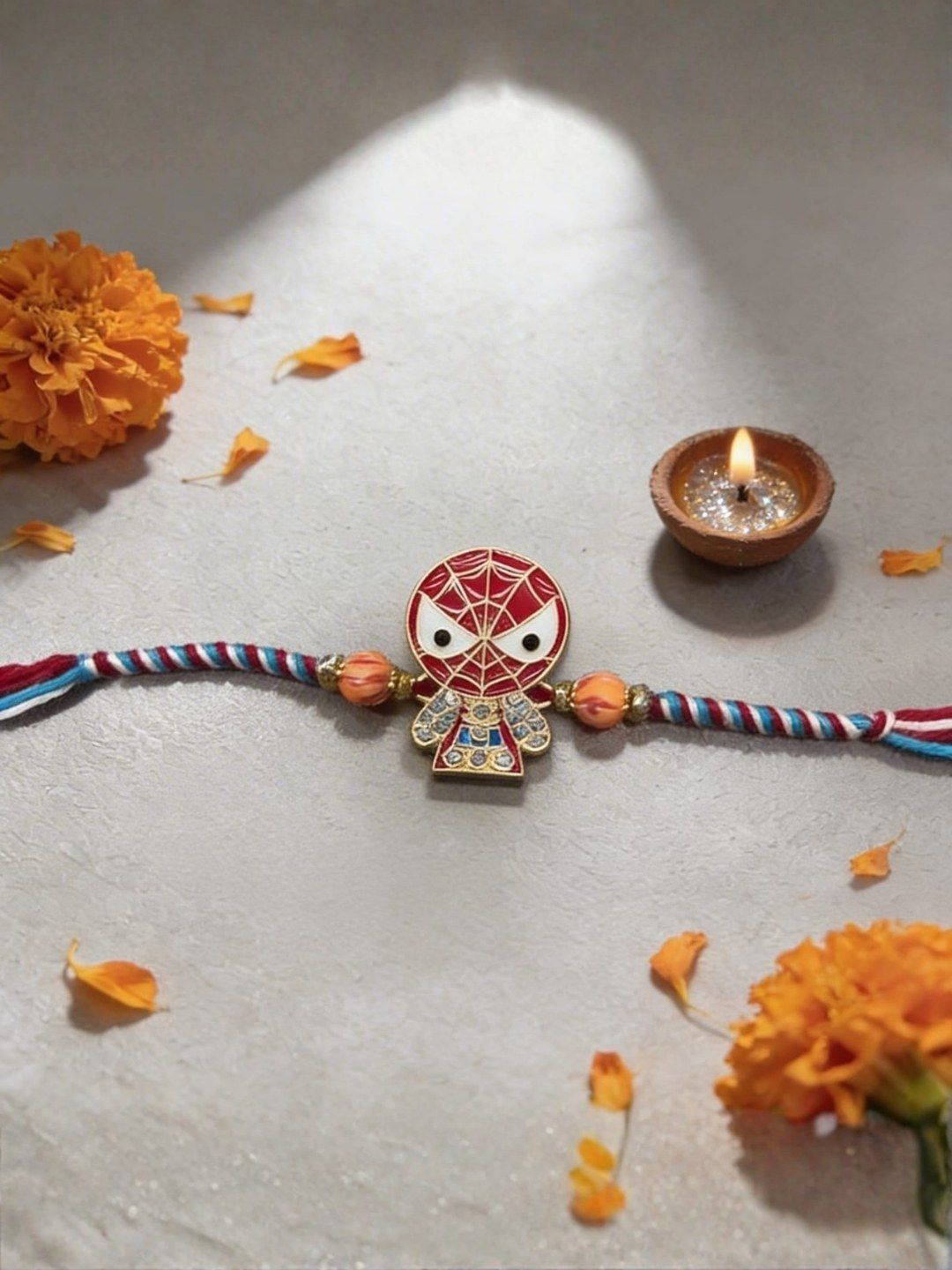 I Jewels Spiderman Kids Rakhi with Roli Chawal & Raksha Bandhan Card-picture-14