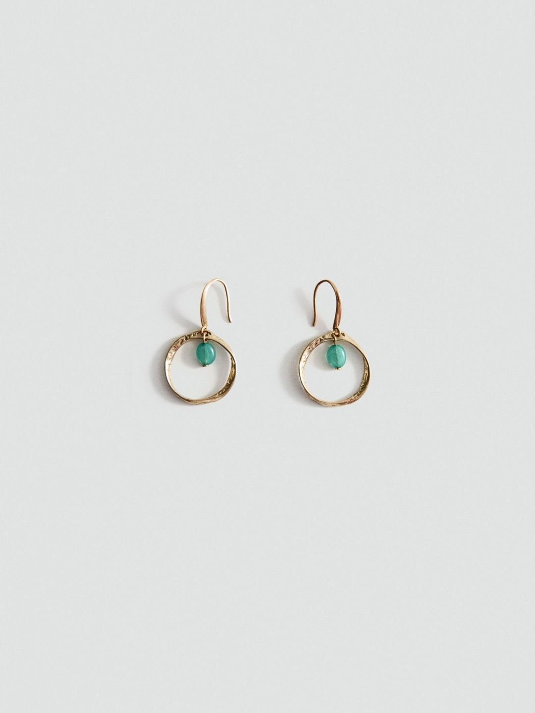 MANGO Circular Drop Earrings-image-11