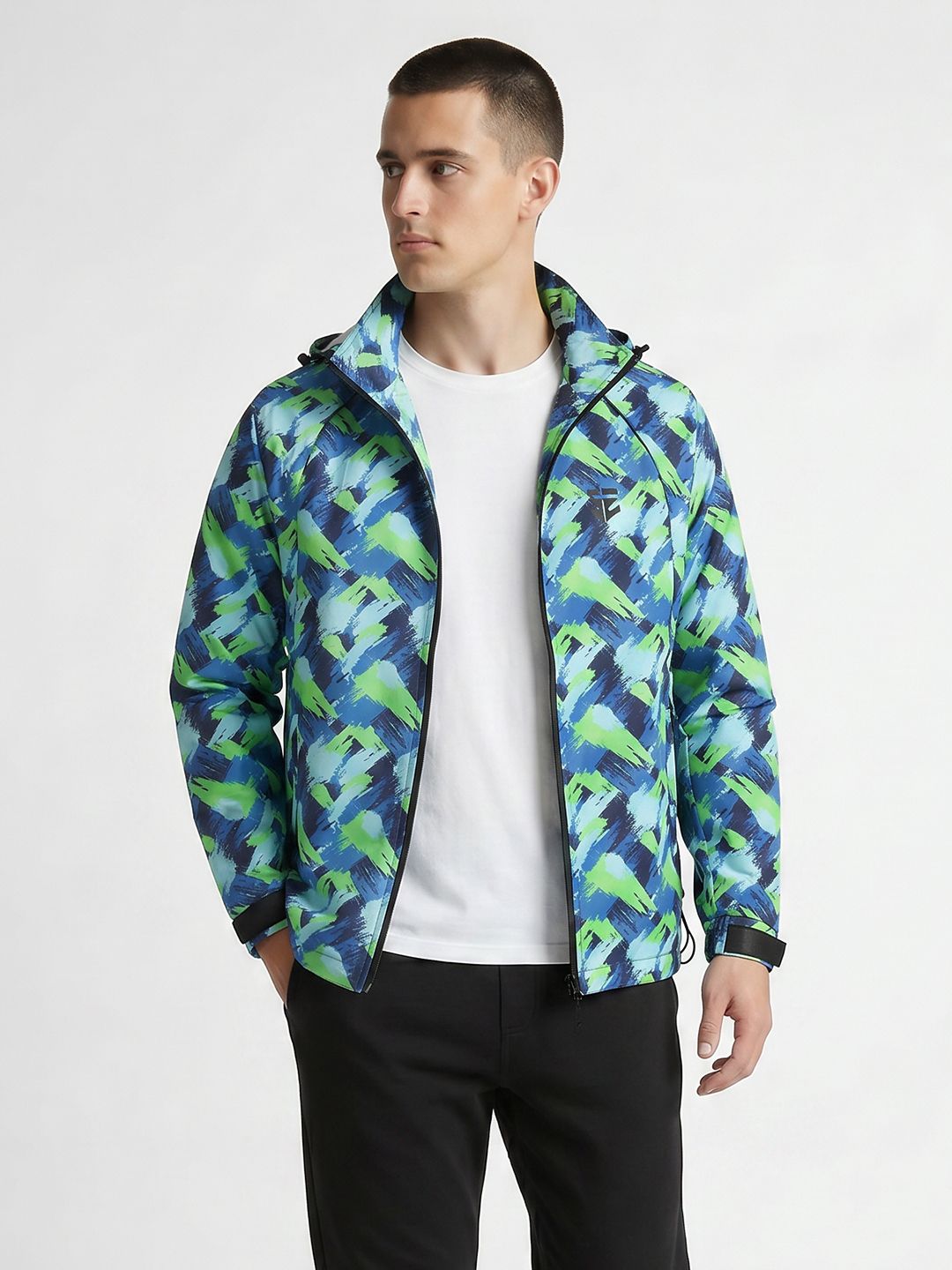 Sports 52 wear Printed Hooded Rain Jacket-image-17