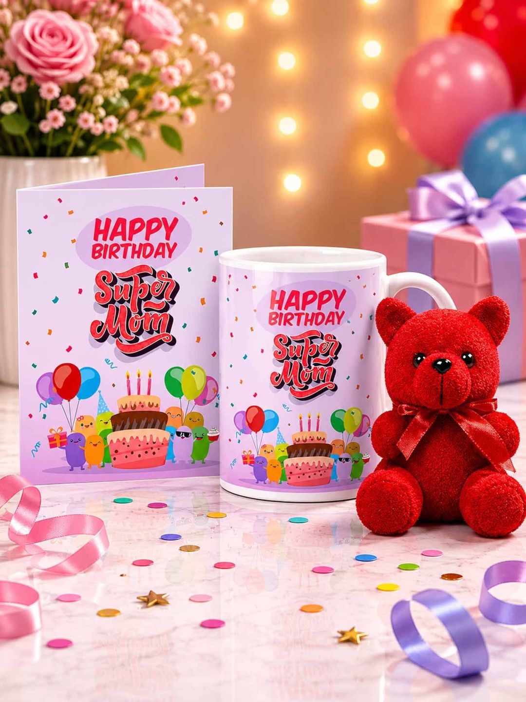 GIFT MY PASSION White 2-Pcs Mom Birthday Gift-image-43