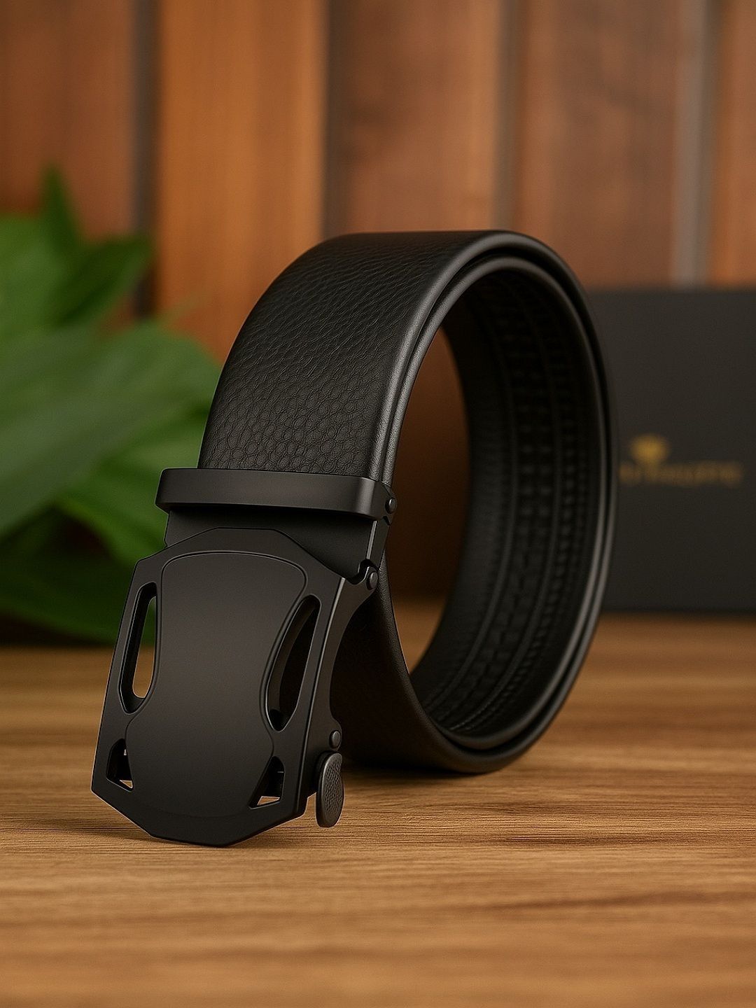 ZEVORA Men Textured Leather Formal Belt-picture-22
