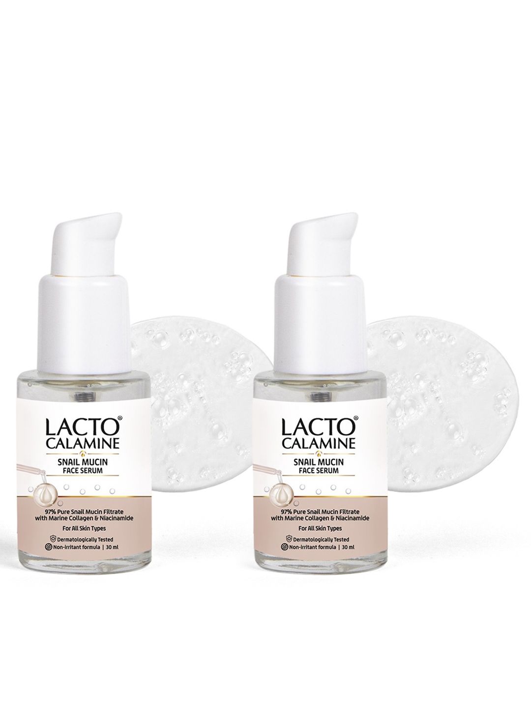 Lacto Calamine Set of 2 Snail Mucin Face Serum with Collagen & Niacinamide - 30 ml each-picture-27