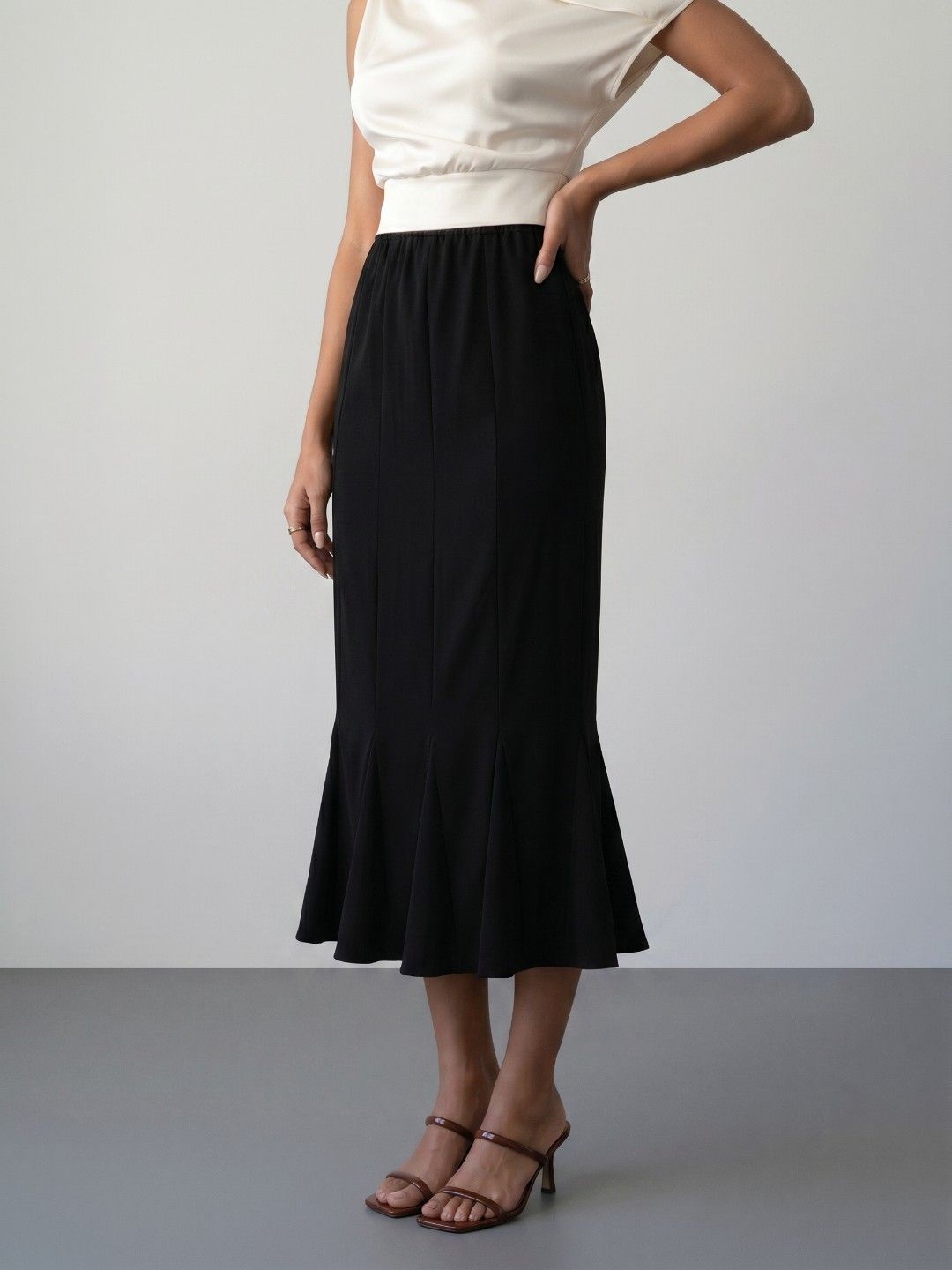 Phosphorus Women Midi Peplum Skirt-picture-31