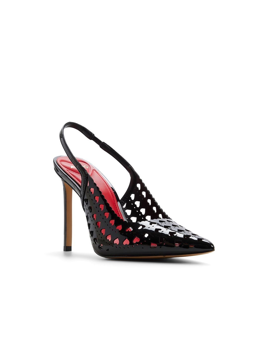 ALDO Textured Stiletto Pumps with Laser Cuts-image-30