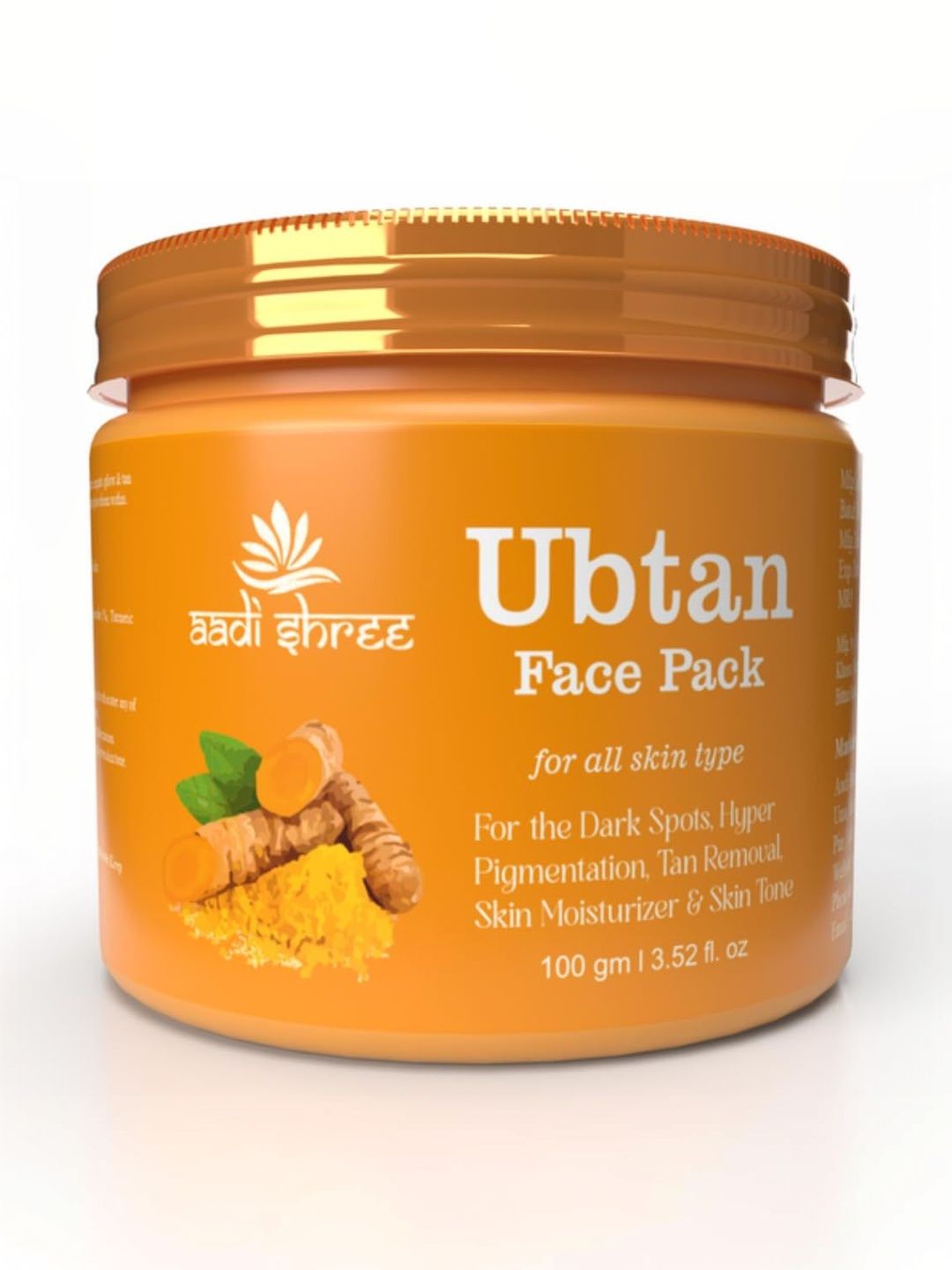 AADI SHREE Ubtan Face Pack With Turmeric & Saffron - 100 g-image-28