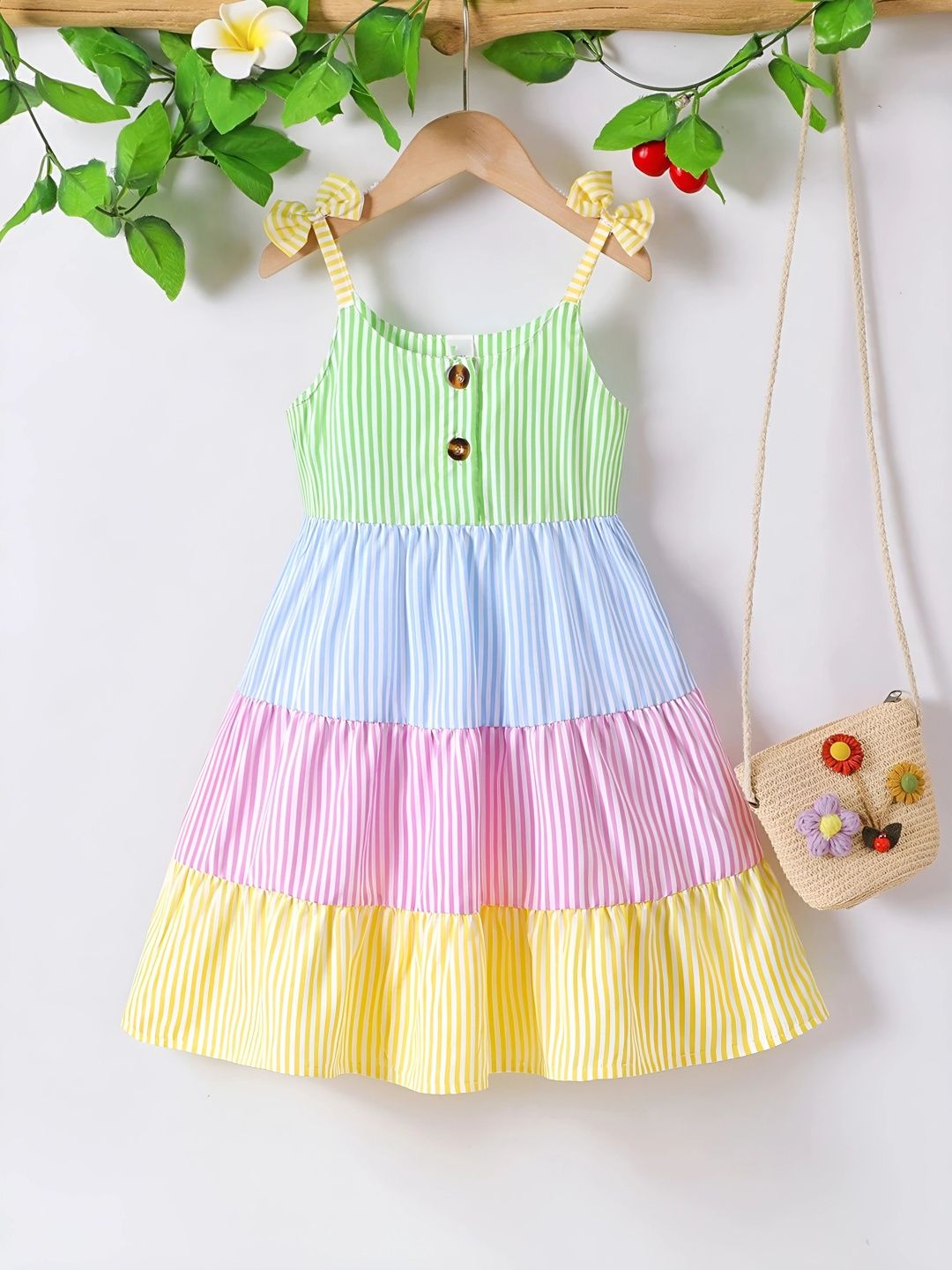 Arshia Fashions Striped A-Line Dress-picture-42