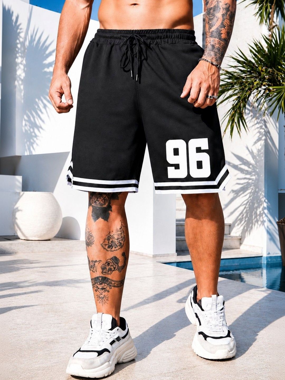 FAIRIANO Men Typography Outdoor Sports Shorts-picture-1