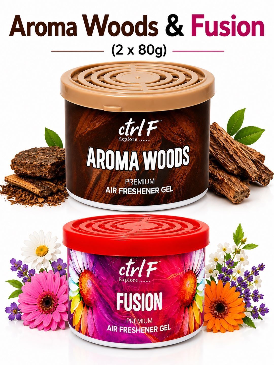 ctrl F 2-Pcs Aroma Woods & Fusion Gel Car Freshener-picture-30