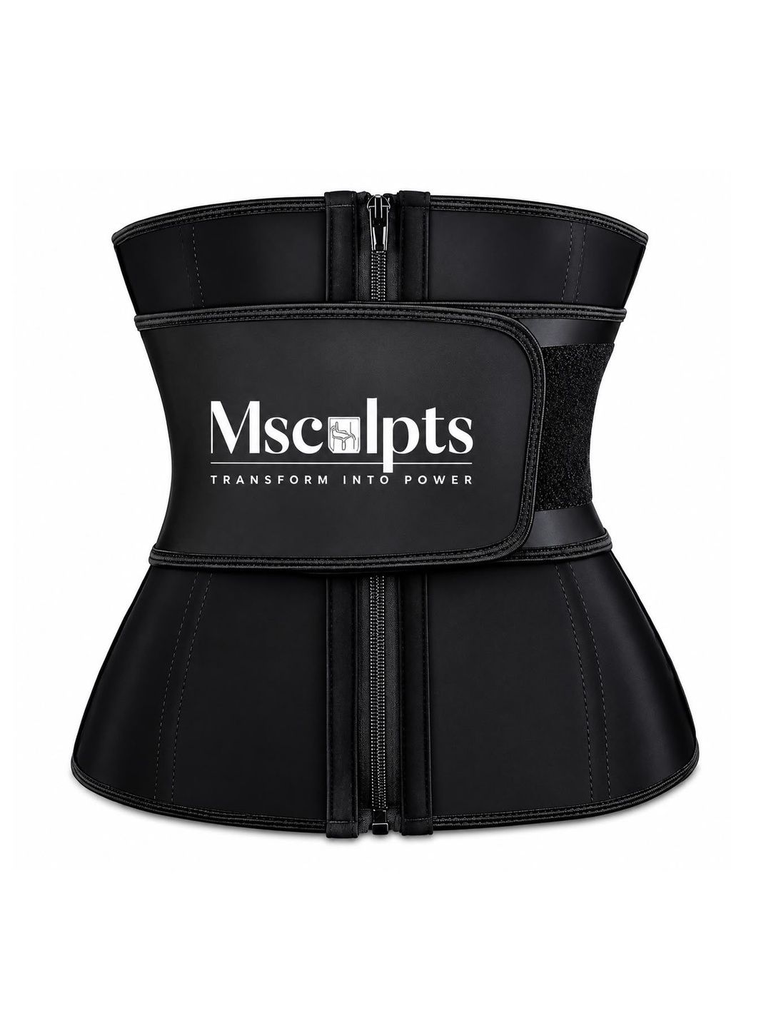 MSCULPTS Black Waist Trainer Abdominal Belt-picture-23