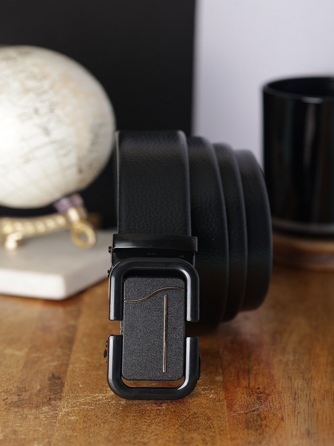 ZEVORA Men Textured Leather Formal Belt-picture-33