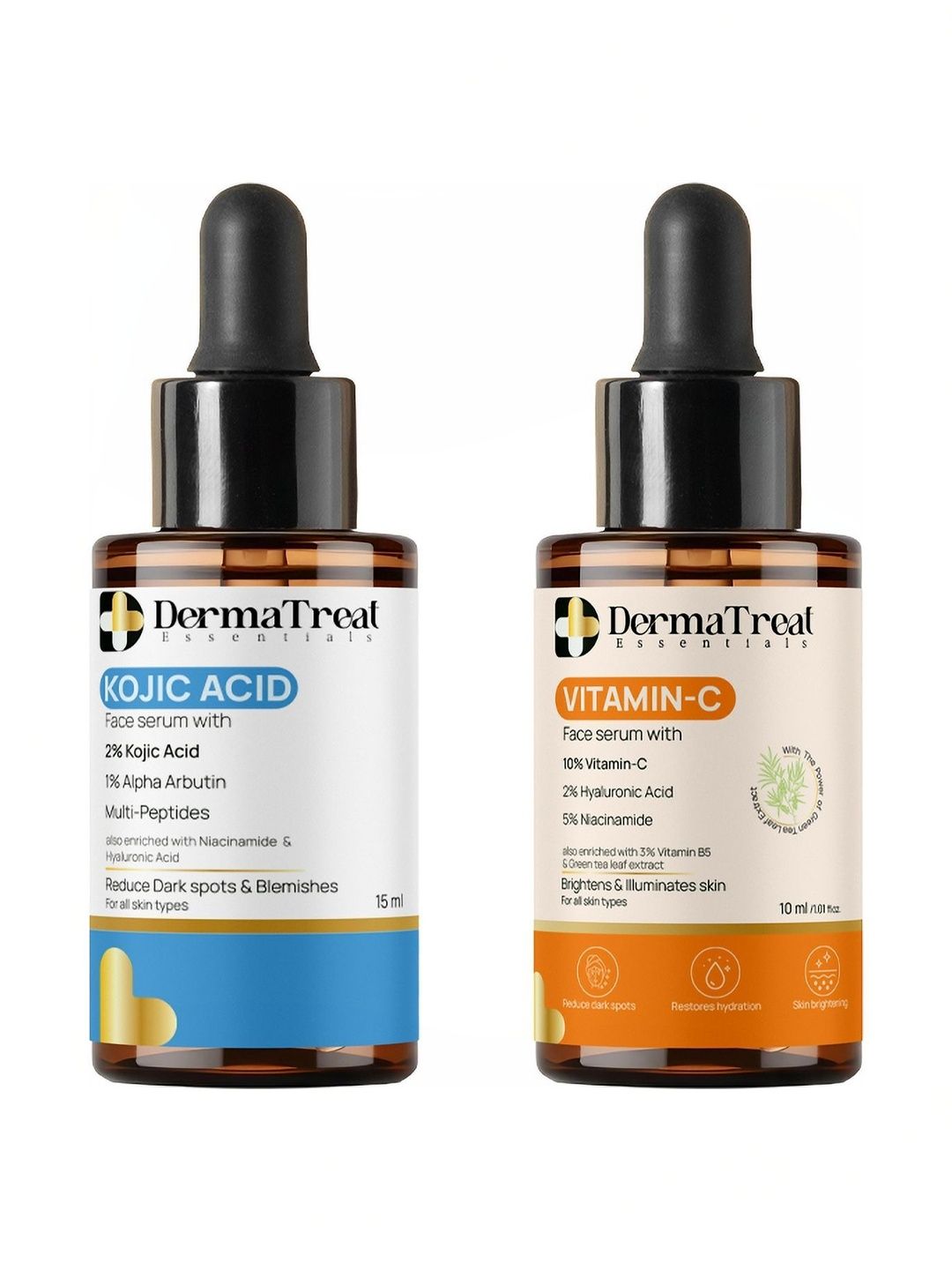 DermaTreat Essentials Set Of 2 Vitamin C & Kojic Acid Serum - 10 ml & 15 ml-image-32