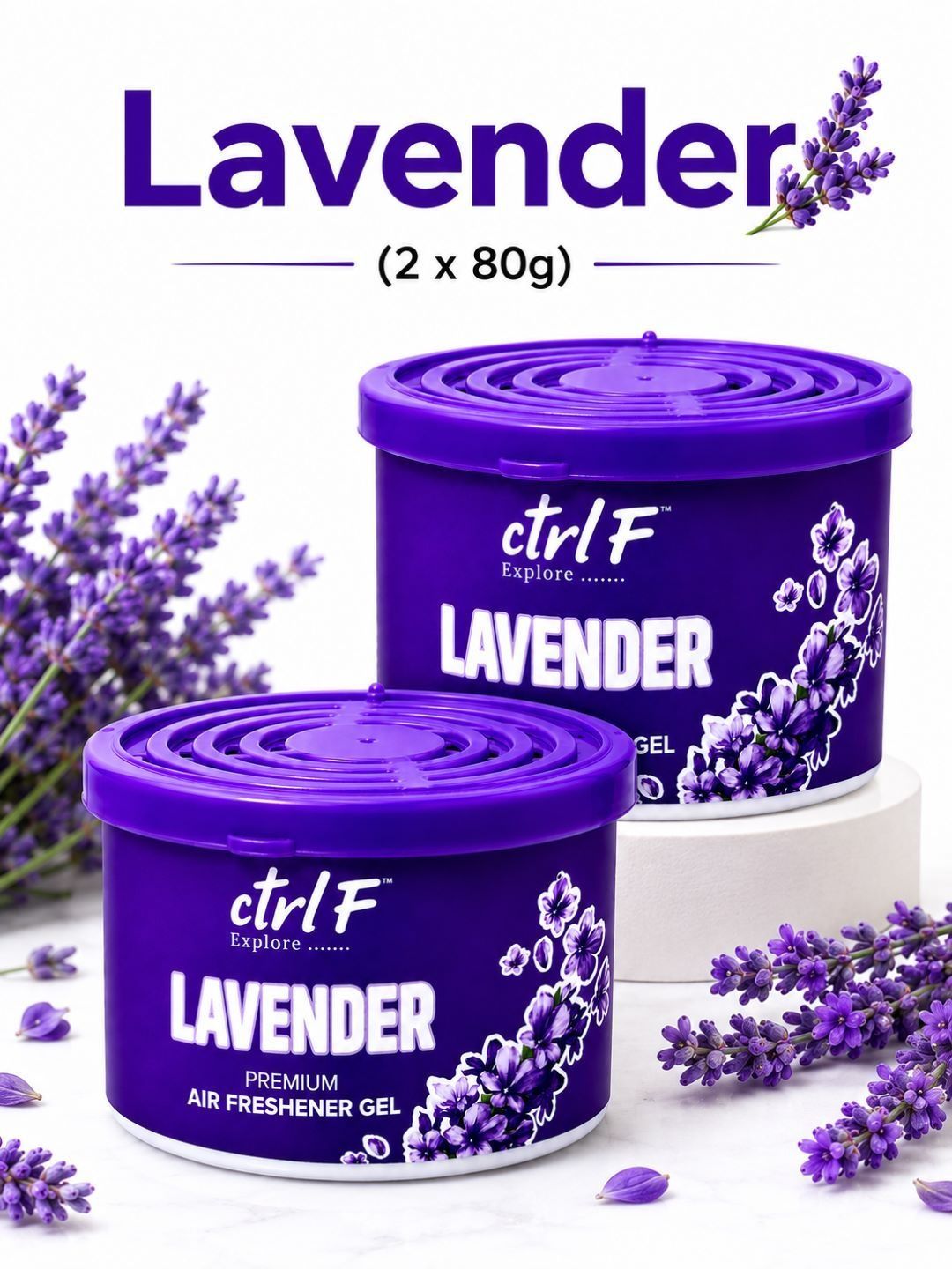 ctrl F 2-Pcs Lavender Car Freshener-picture-2
