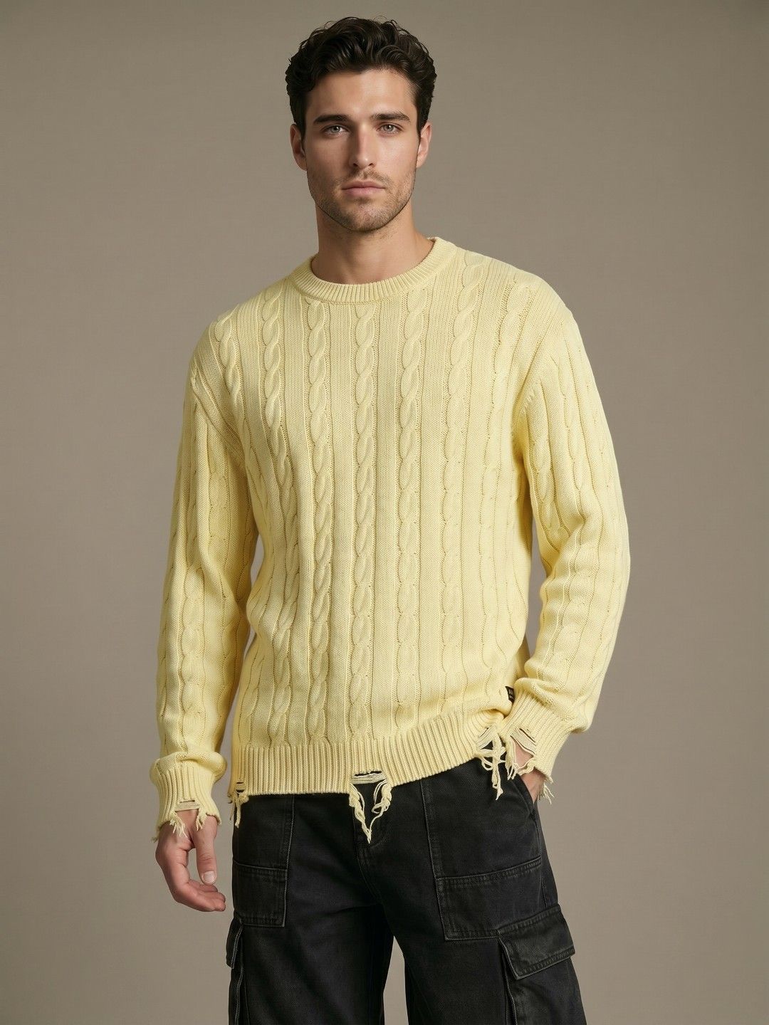 glitchez Cable Knit Designed Knitted Sweaters-picture-43