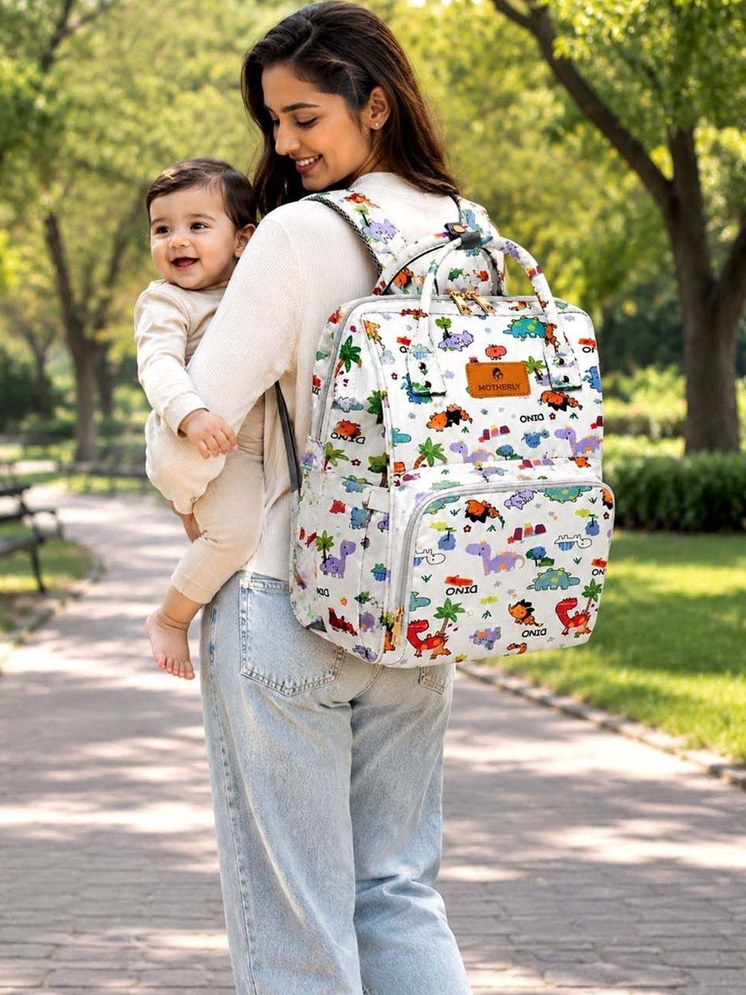 Motherly Printed Fabric Diaper Bags-picture-48