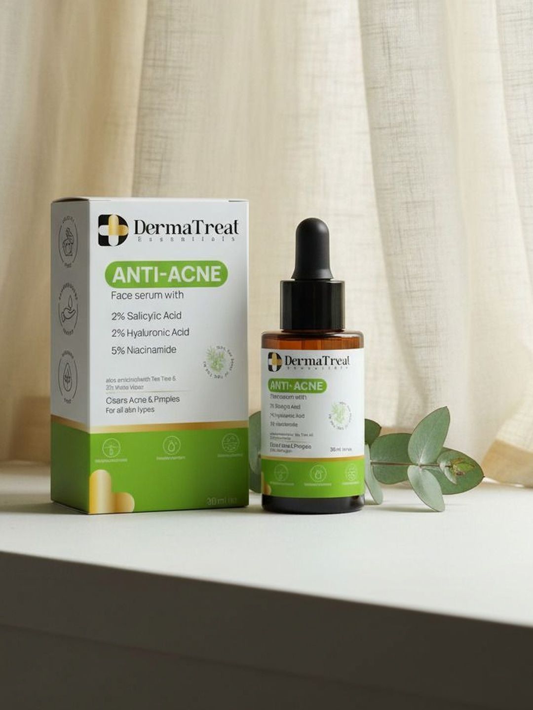DermaTreat Essentials Anti Acne Face Serum With 2% Salicylic Acid - 30 ml-picture-16