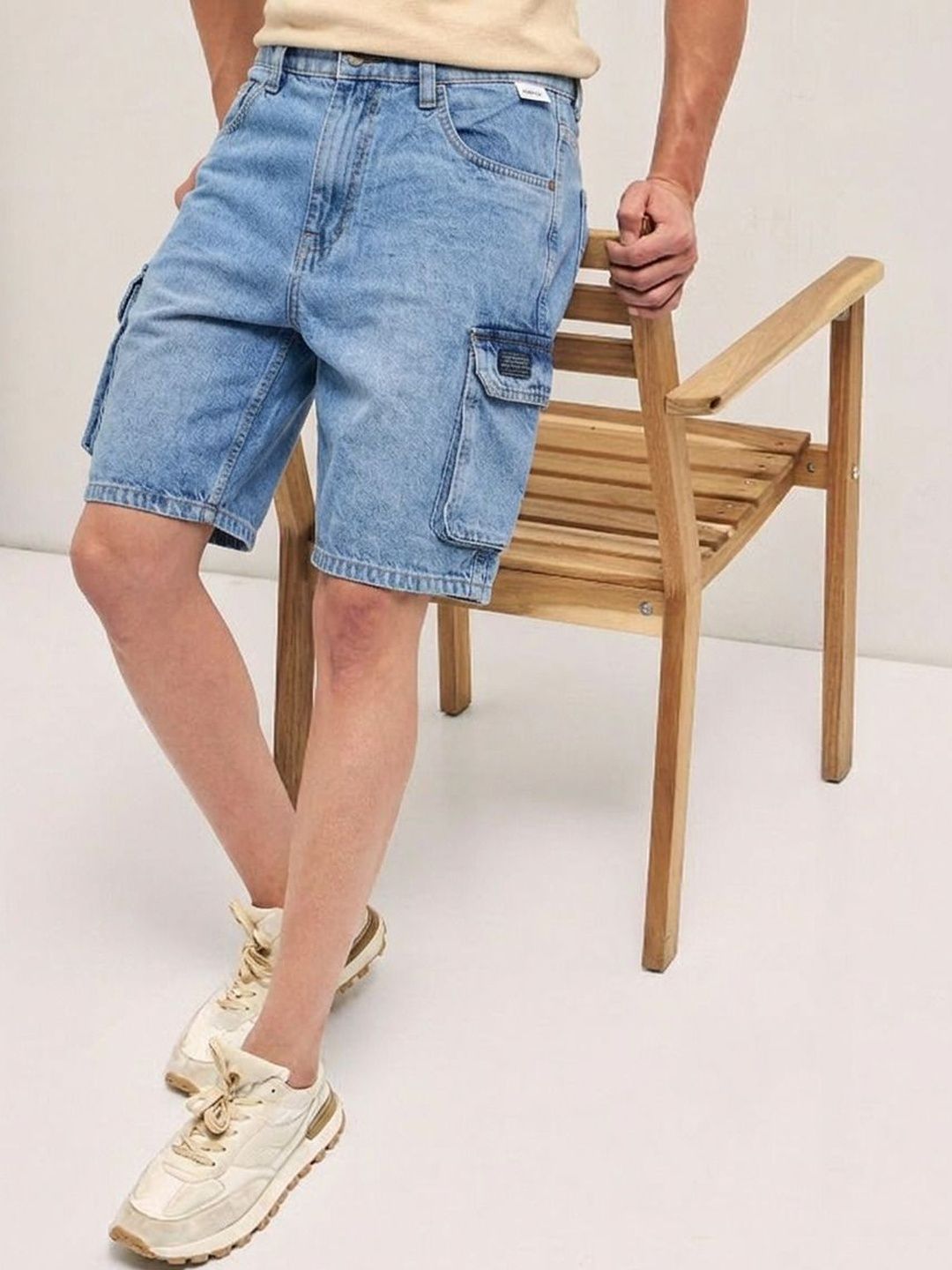 dolsia Men Washed Denim Denim Shorts Technology-picture-36