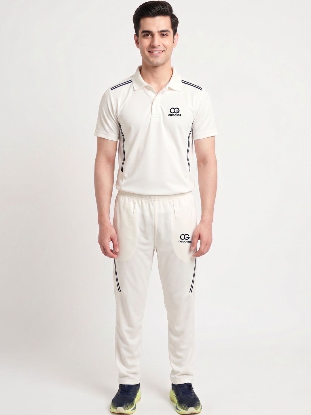 CALIGOSTLE Brand Logo Printed Polo Collar Tracksuits-image-22