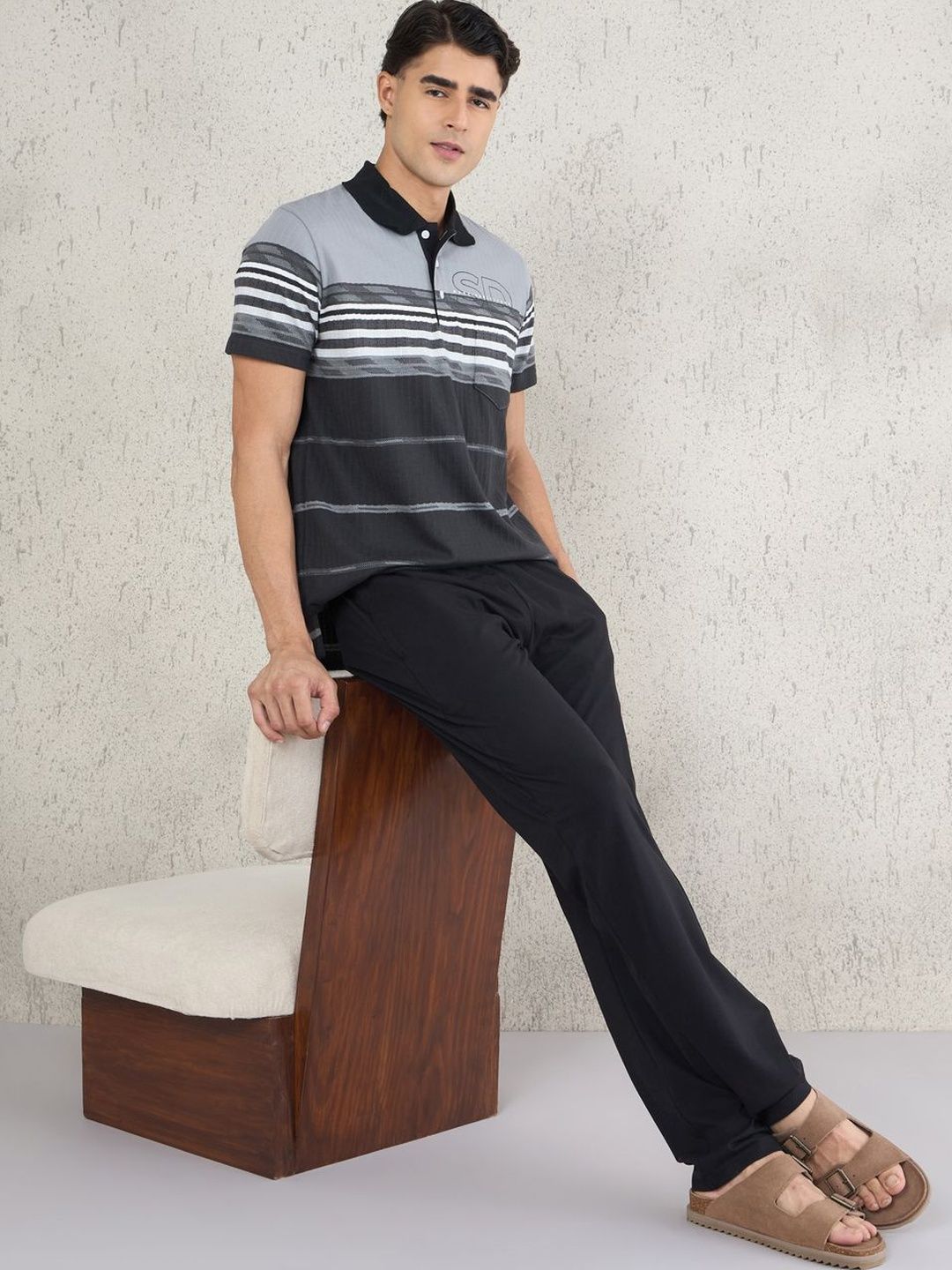 Sweet Dreams Men Striped Night suit-picture-27