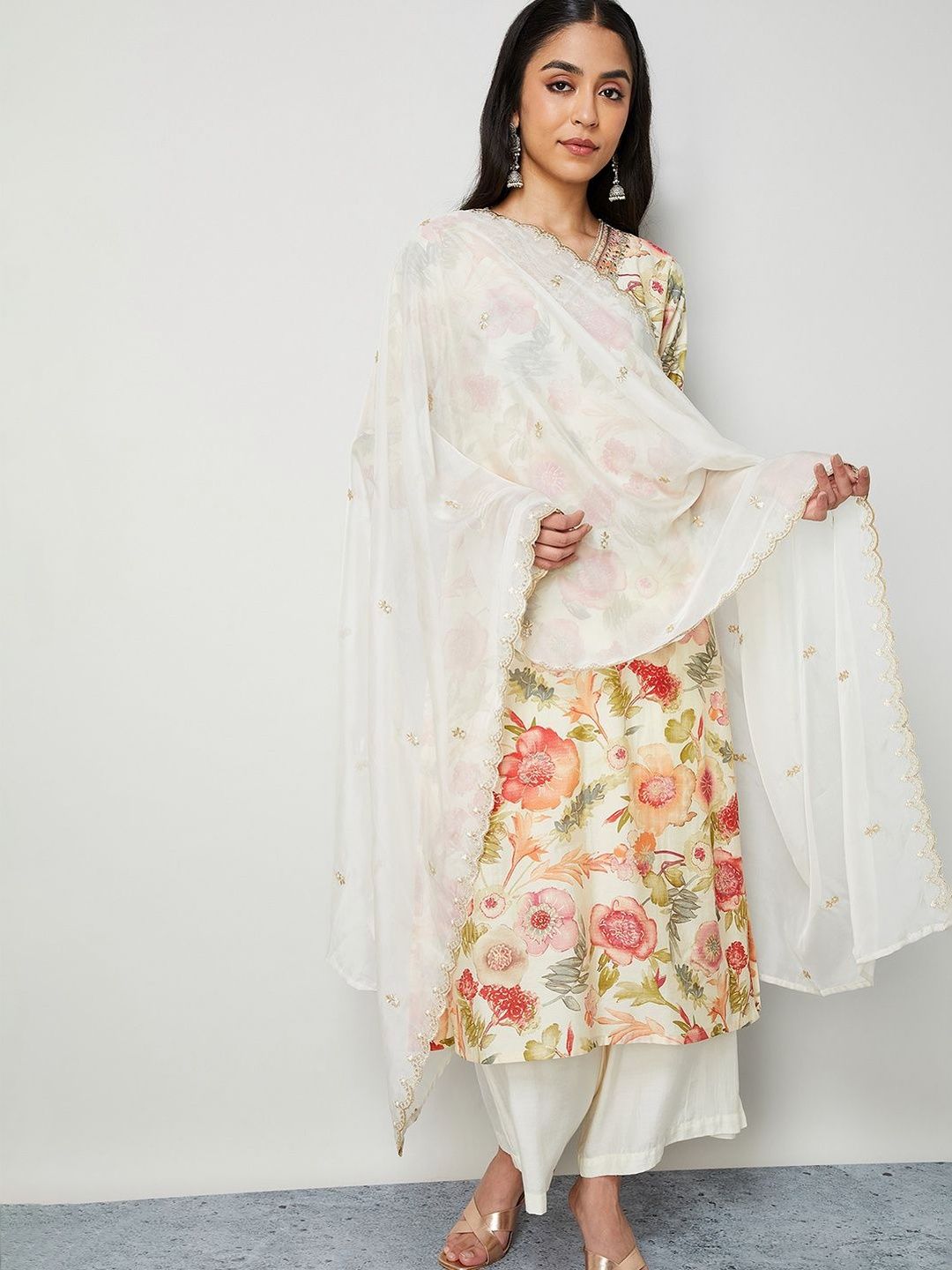 Melange by Lifestyle Embroidered Dupatta with Thread Work-picture-48