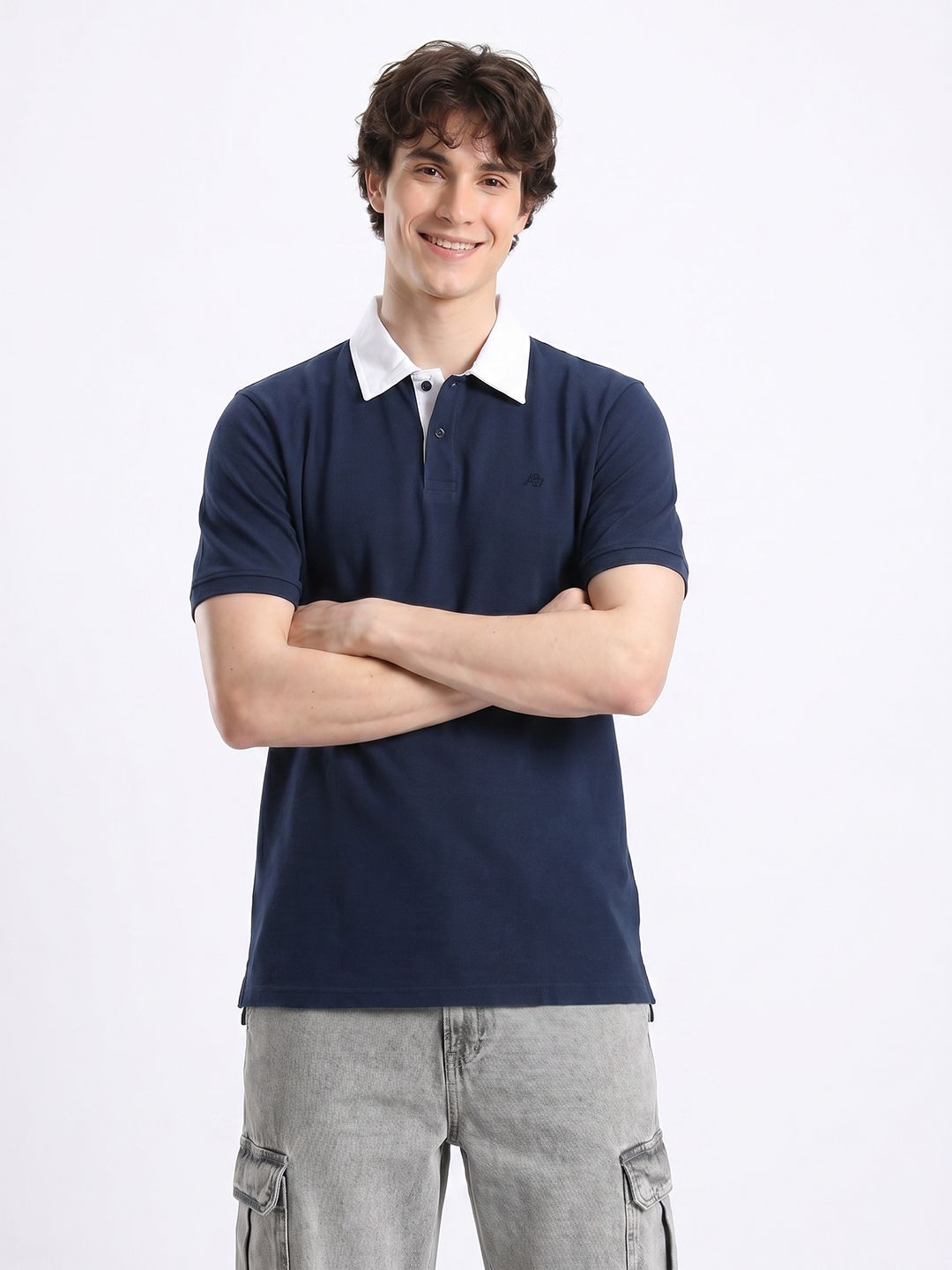 Aeropostale Polo Collar Pure Cotton T-shirt-picture-11