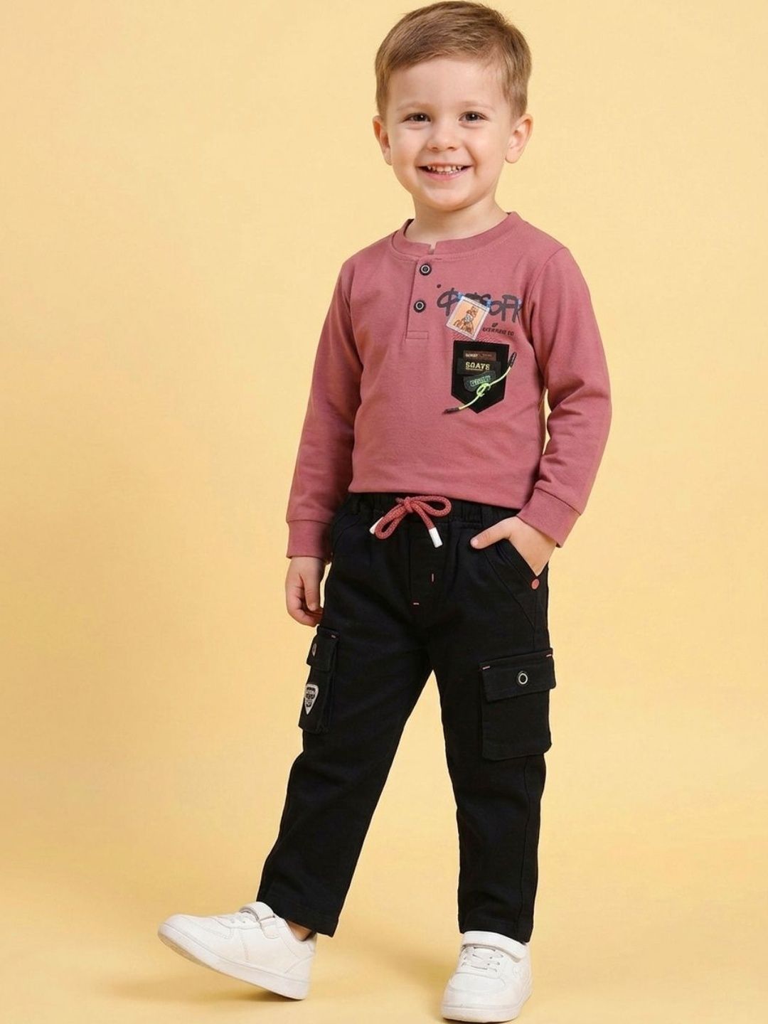 V-Mart Boys Printed T-shirt with Trousers-picture-27
