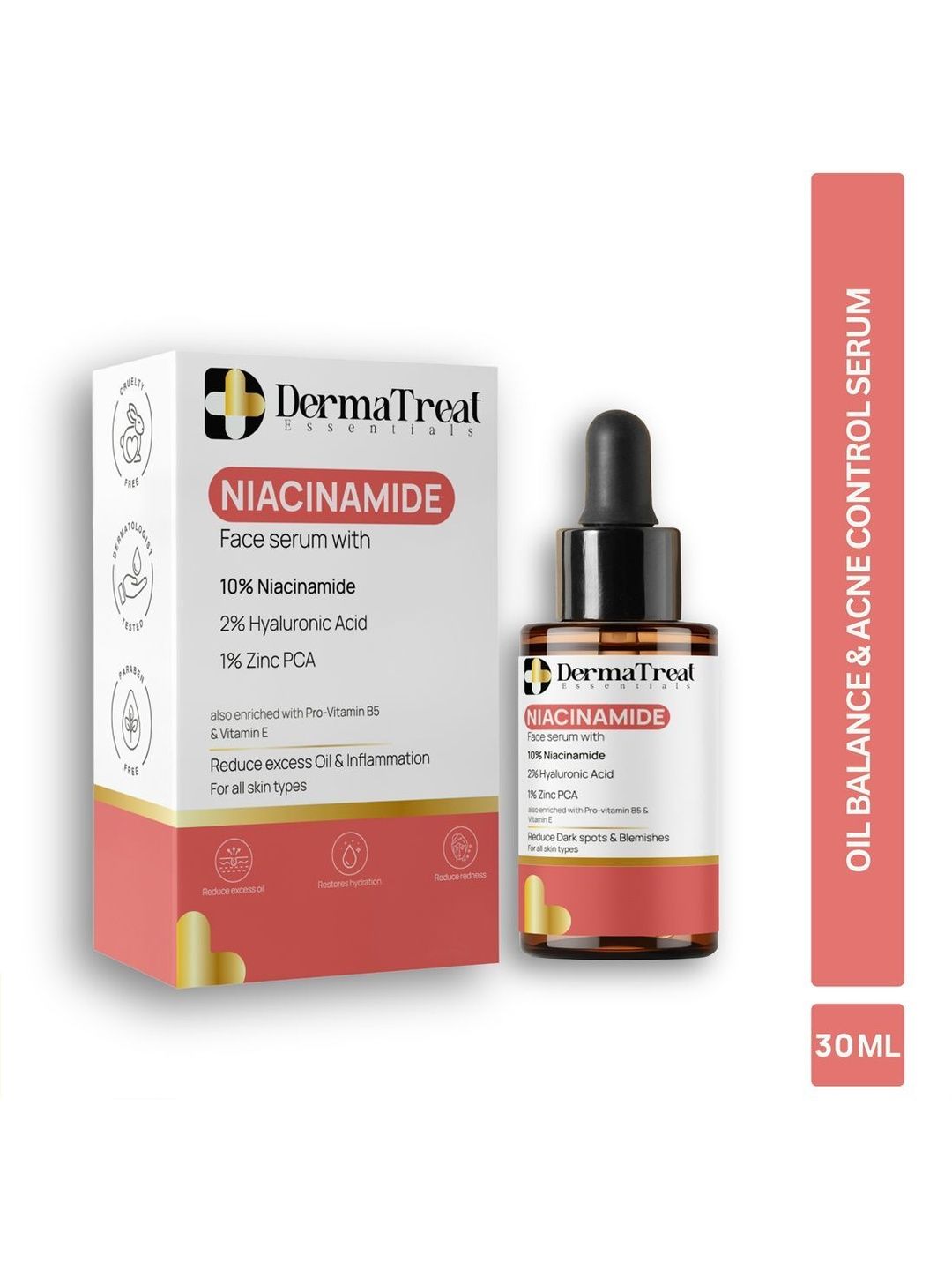 DermaTreat Essentials Niacinamide Face Serum With 1% Zinc PCA - 30 ml-image-33