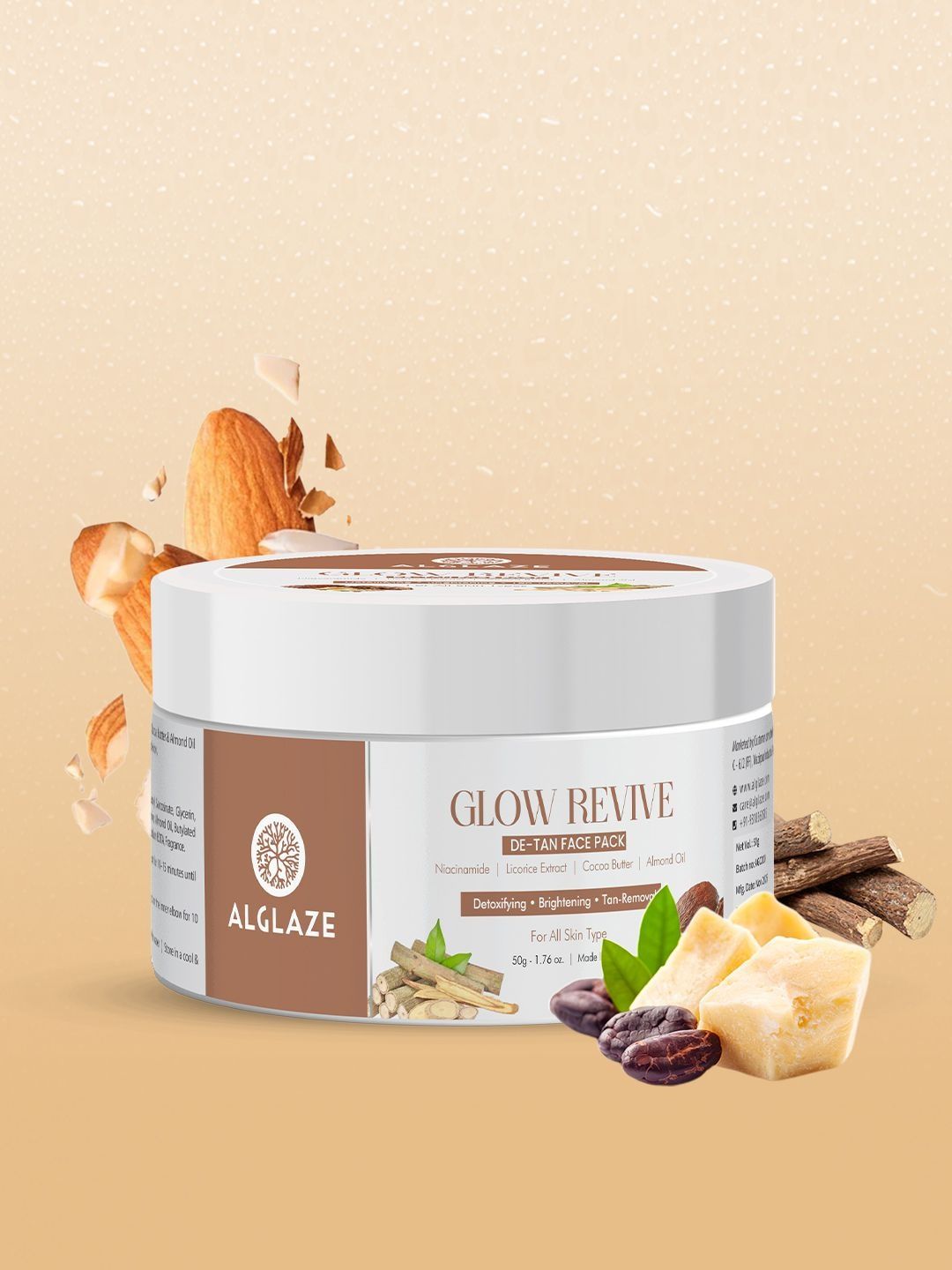 ALGLAZE Glow Revive De Tan Face Pack - 50 g-image-41