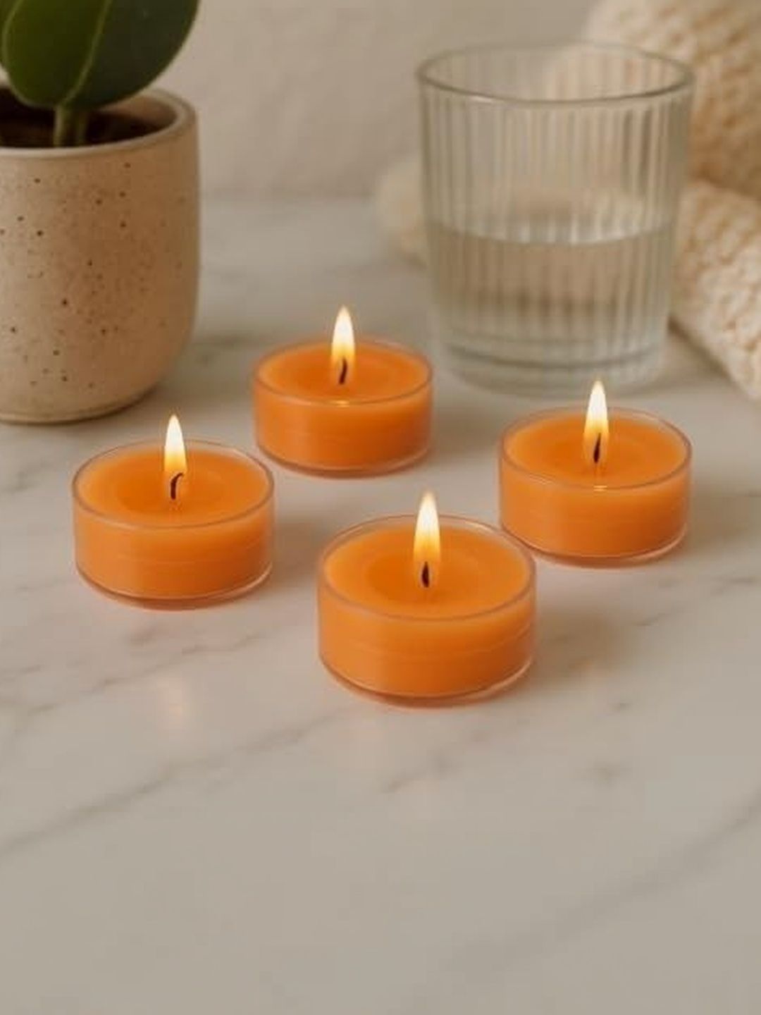 LERRICA Gold-Toned 9 pieces Tea Light Candle-image-31