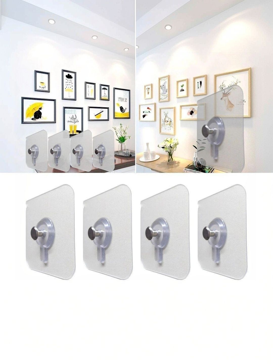 MERCEHIVE Transparent 18-Pcs Metal Hooks and Holders-picture-21