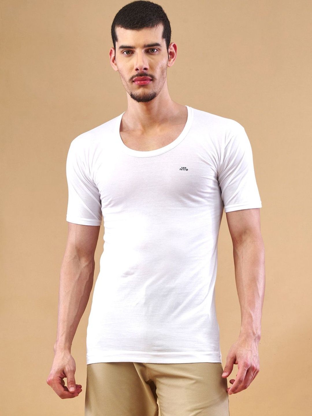 LUX NITRO Pack of 4 Assorted Cotton Undershirt-image-14