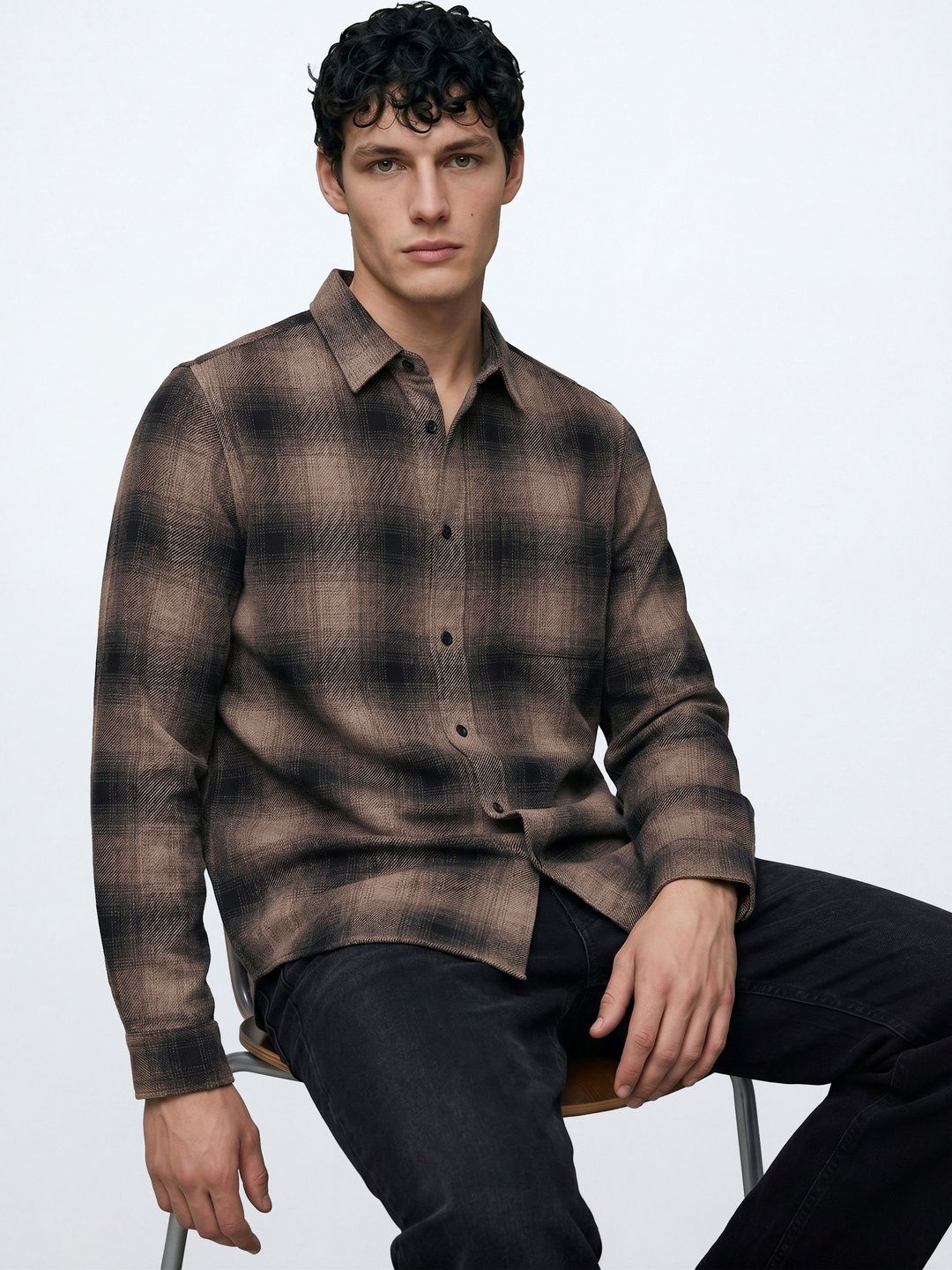 THE BEAR HOUSE Men Checked Casual Shirt-picture-27