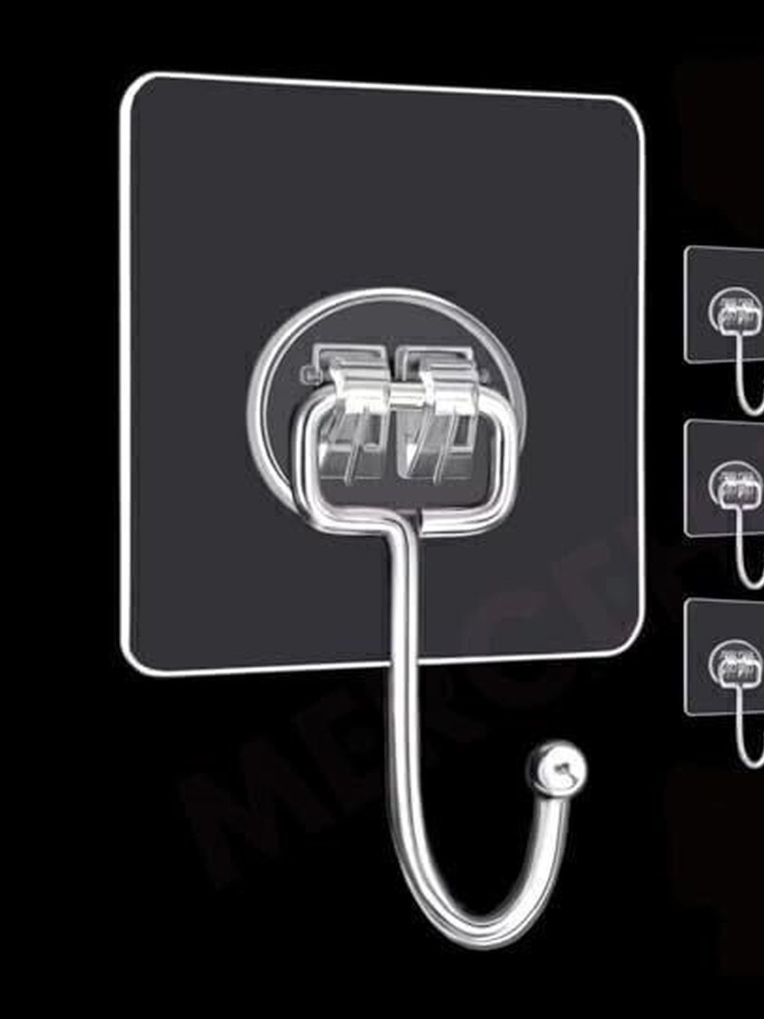 MERCEHIVE 10-Pcs Transparent Metal Wall Hooks-picture-16