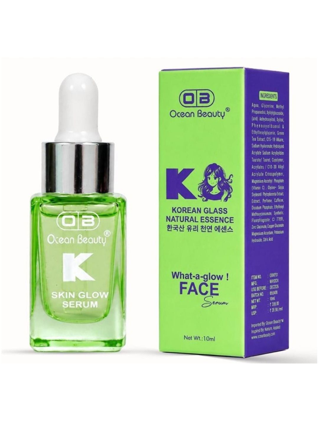 OB Ocean Beauty Moisturizing Korean Skin Glow Face Serum - 10 ml-image-28