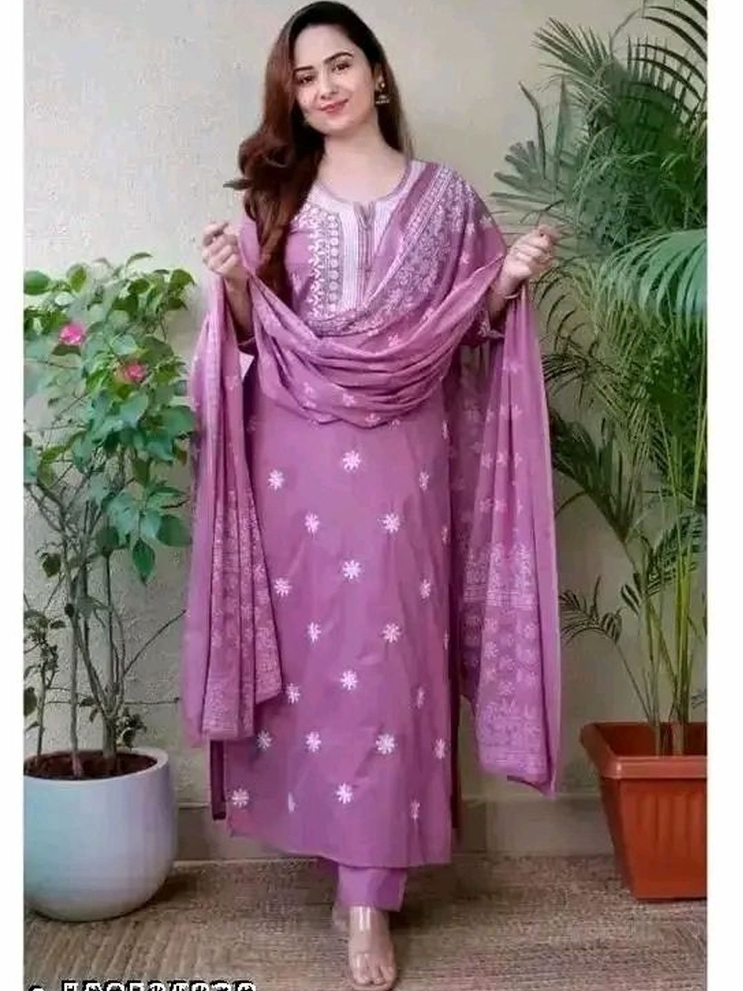 Jaipur fashion factory Women Ethnic Motifs Embroidered Regular Thread Work Kurta with Trousers & With Dupatta-image-40