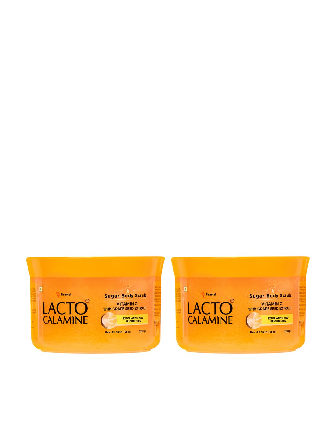 Lacto Calamine Set of 2 Vitamin C Sugar Body Scrub with Grape Seed Extract - 200 g each-picture-30