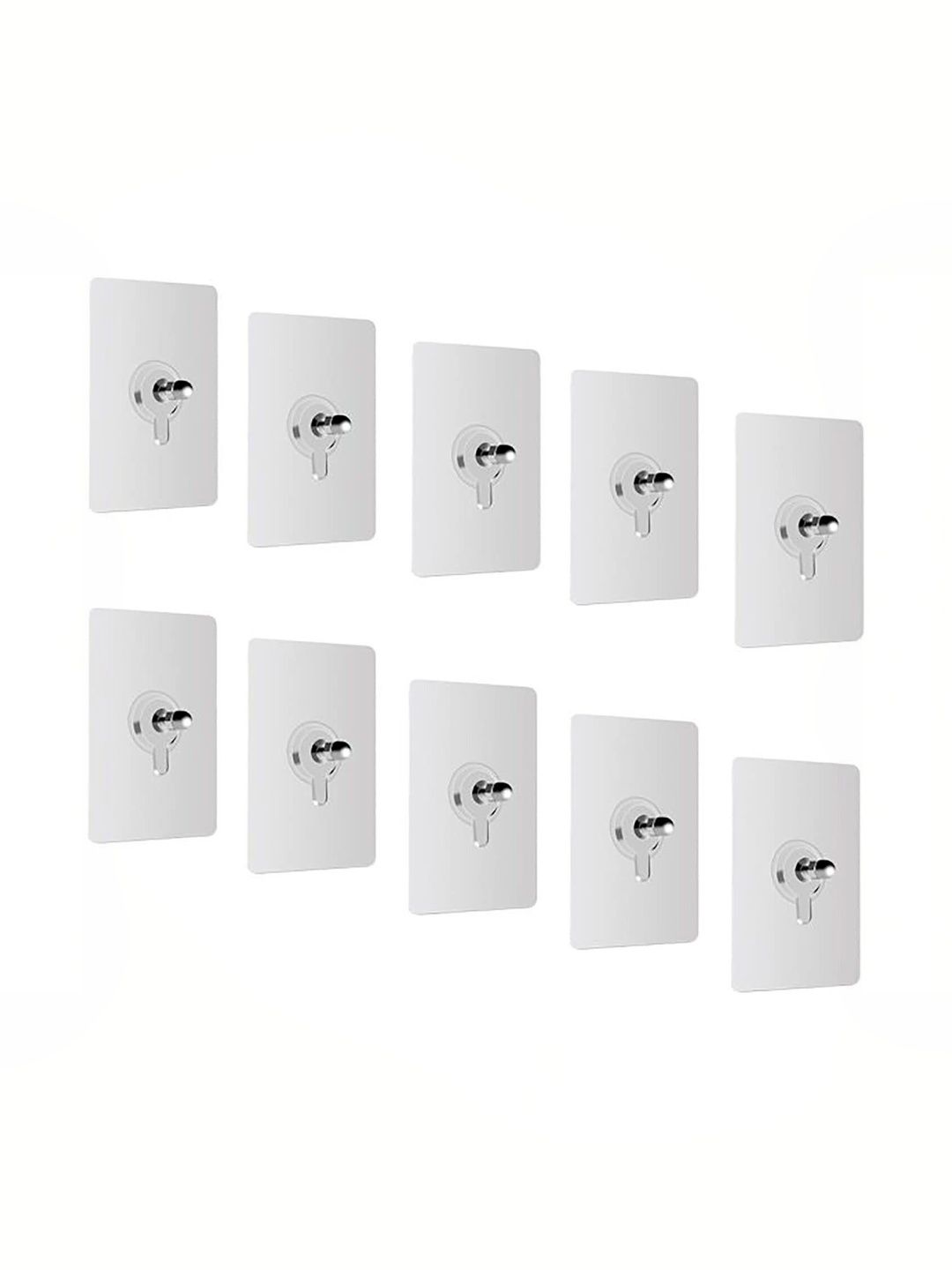 MERCEHIVE 10-Pcs Transparent Metal Hooks-picture-18