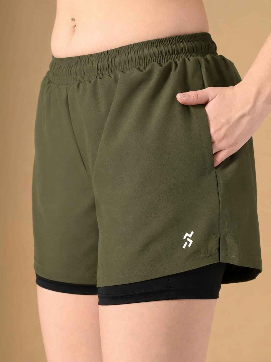 HOUSE OF FITNESS Women High-Rise Training or Gym Sports Shorts-picture-25