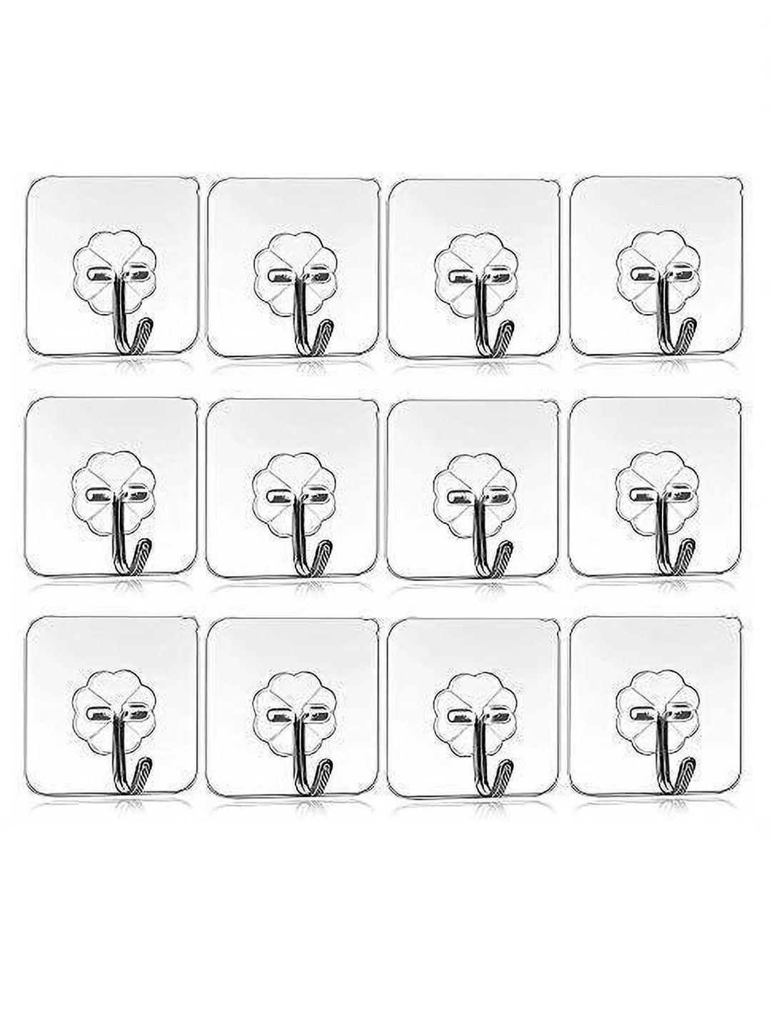 MERCEHIVE Transparent 12-Pcs Metal Hooks and Holders-picture-23