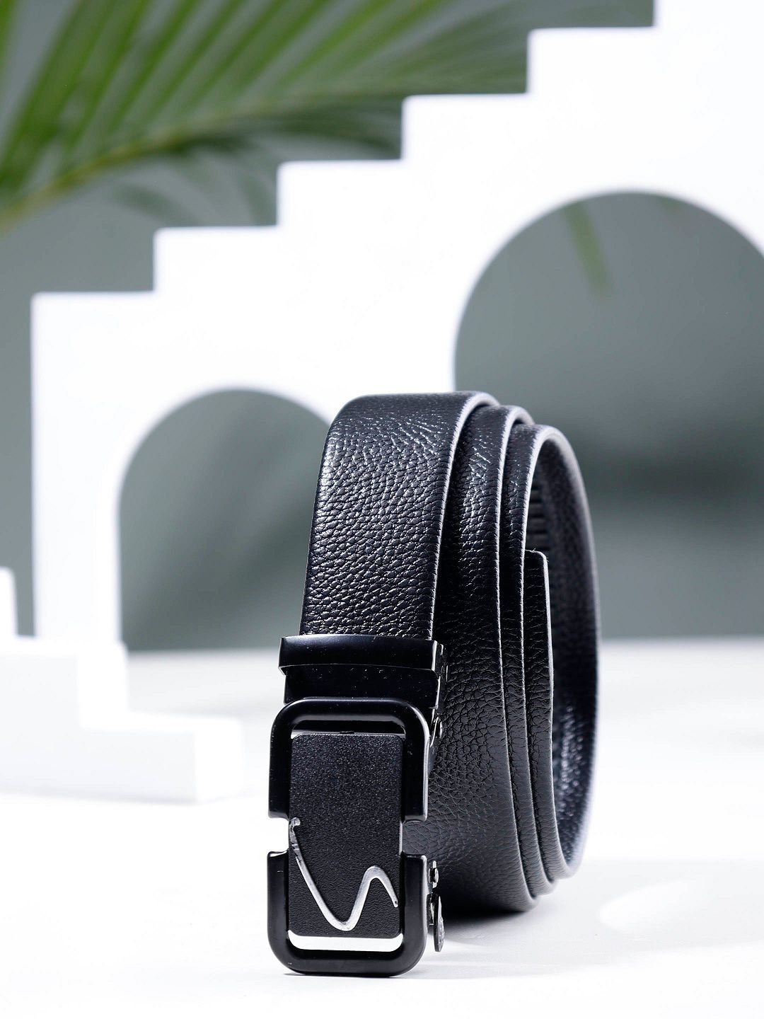 ZEVORA Men Textured Leather Formal Belt-picture-24