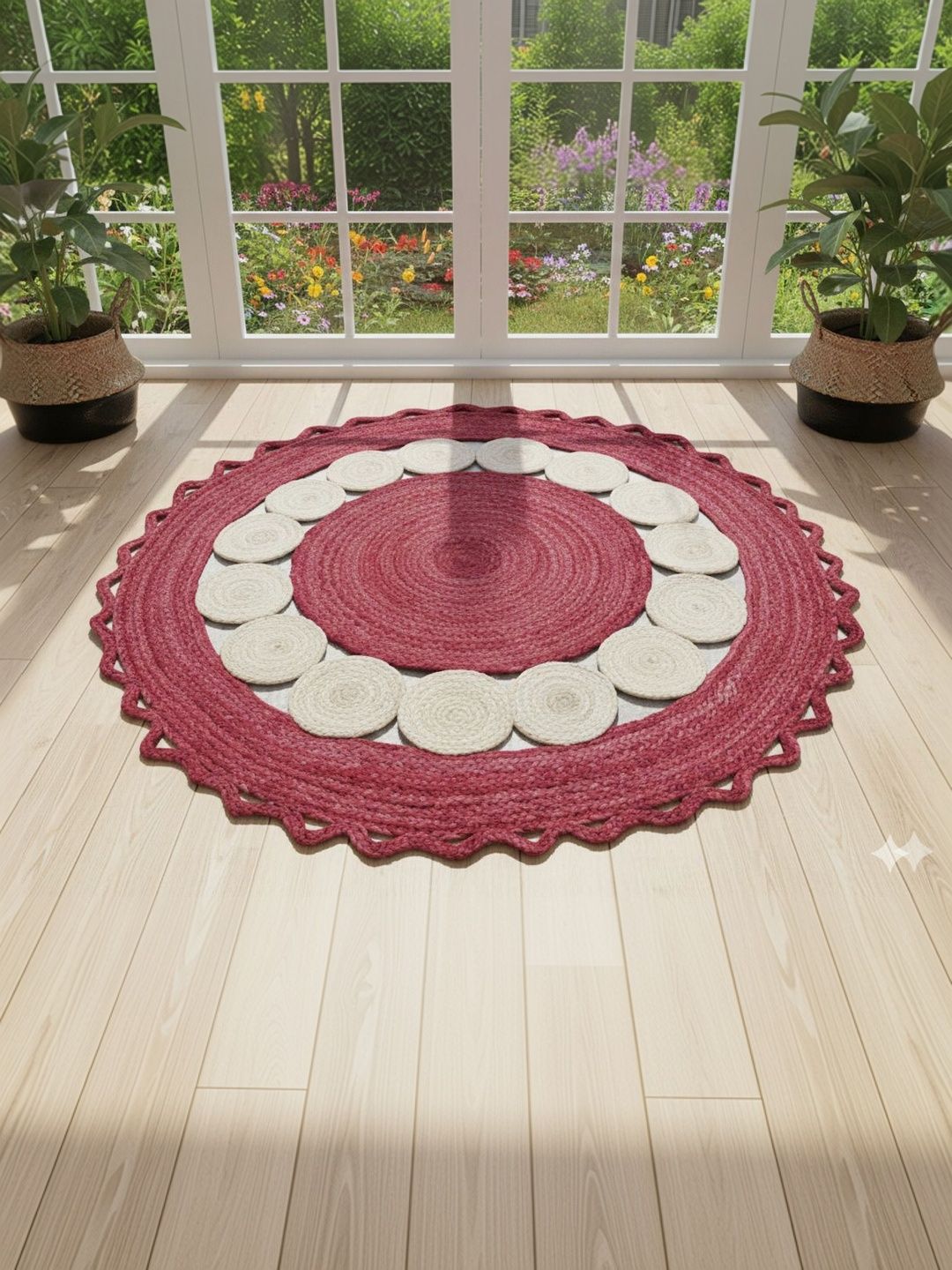 Siya Textiles Beige & White Textured Carpet-image-35