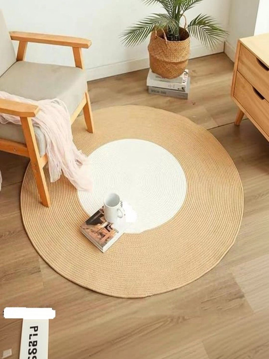 Siya Textiles White & Beige Anti-Skid Floor Mat-image-38