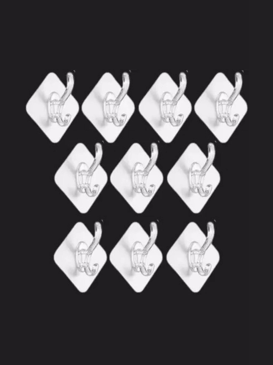 MERCEHIVE Transparent 10-Pcs Metal Hooks and Holders-picture-38
