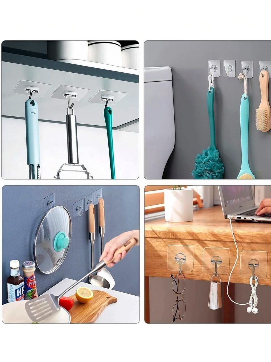 MERCEHIVE Set Of 10 Round Metal Hooks Hooks-picture-11