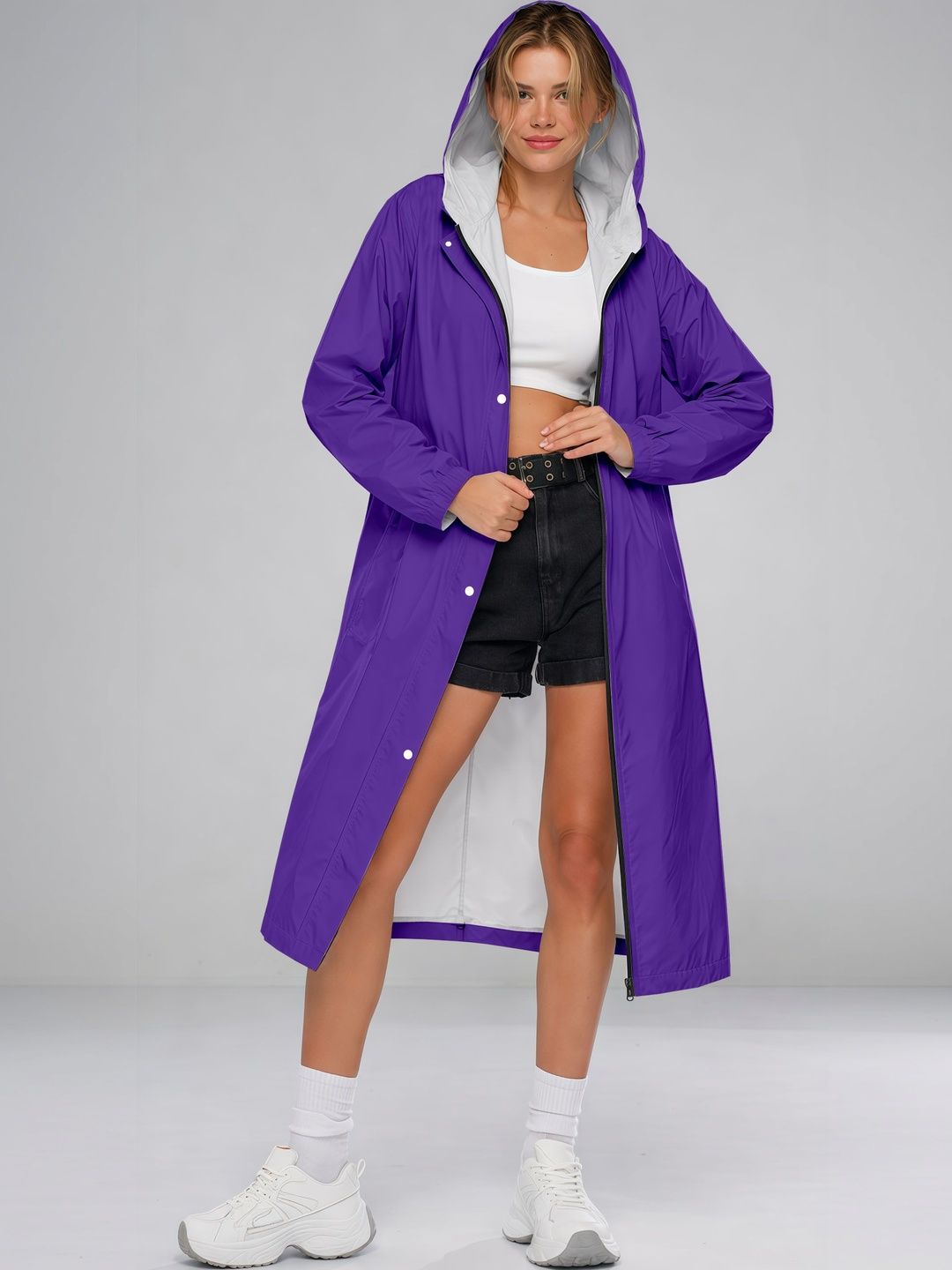 CAMISON Waterproof Reversible Hooded Rain Jacket-picture-34
