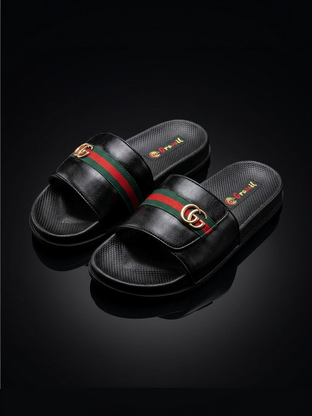 Forssil Men Striped Sliders-image-12