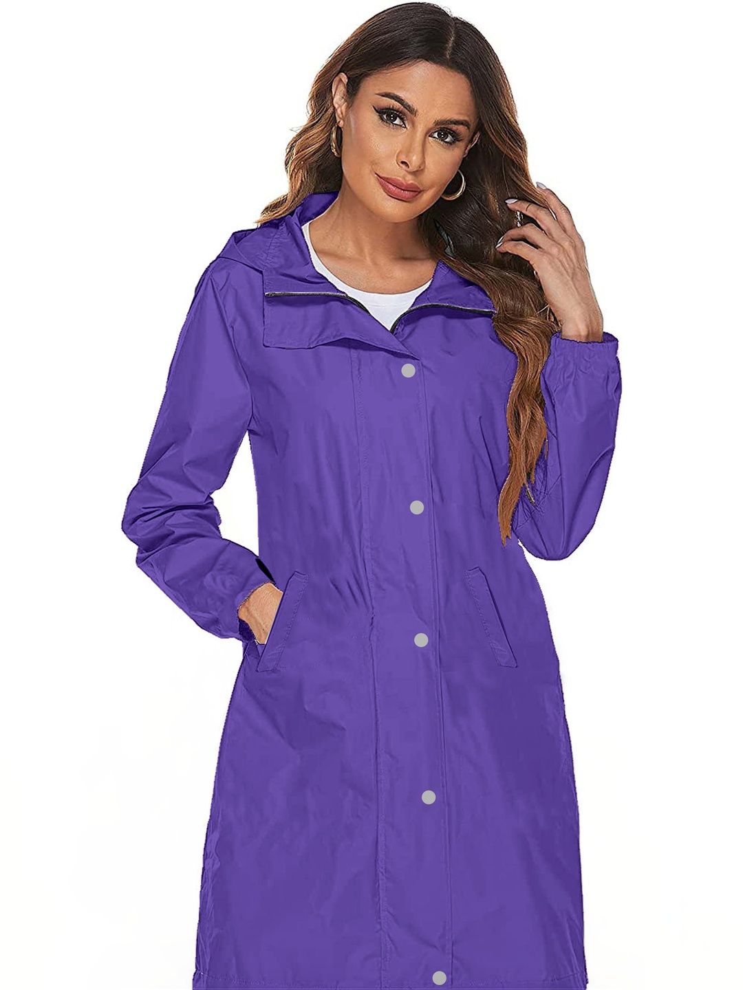 CAMISON Women Waterproof Reversible Raincoat-picture-17