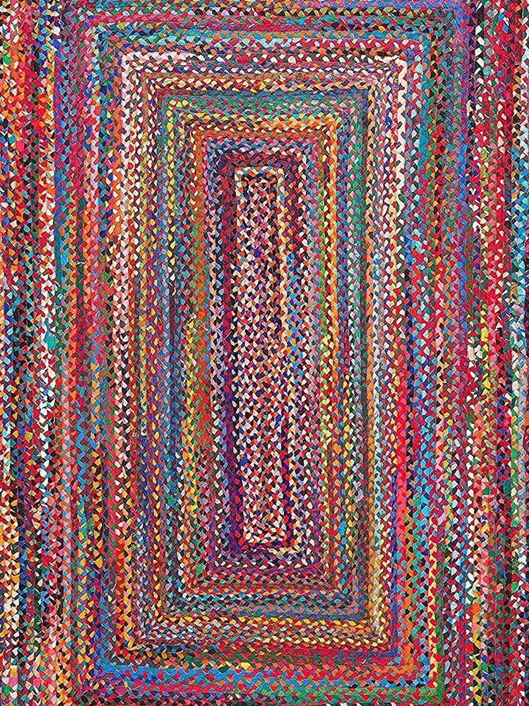 Siya Textiles Red Anti-Skid Cotton Carpet-image-18